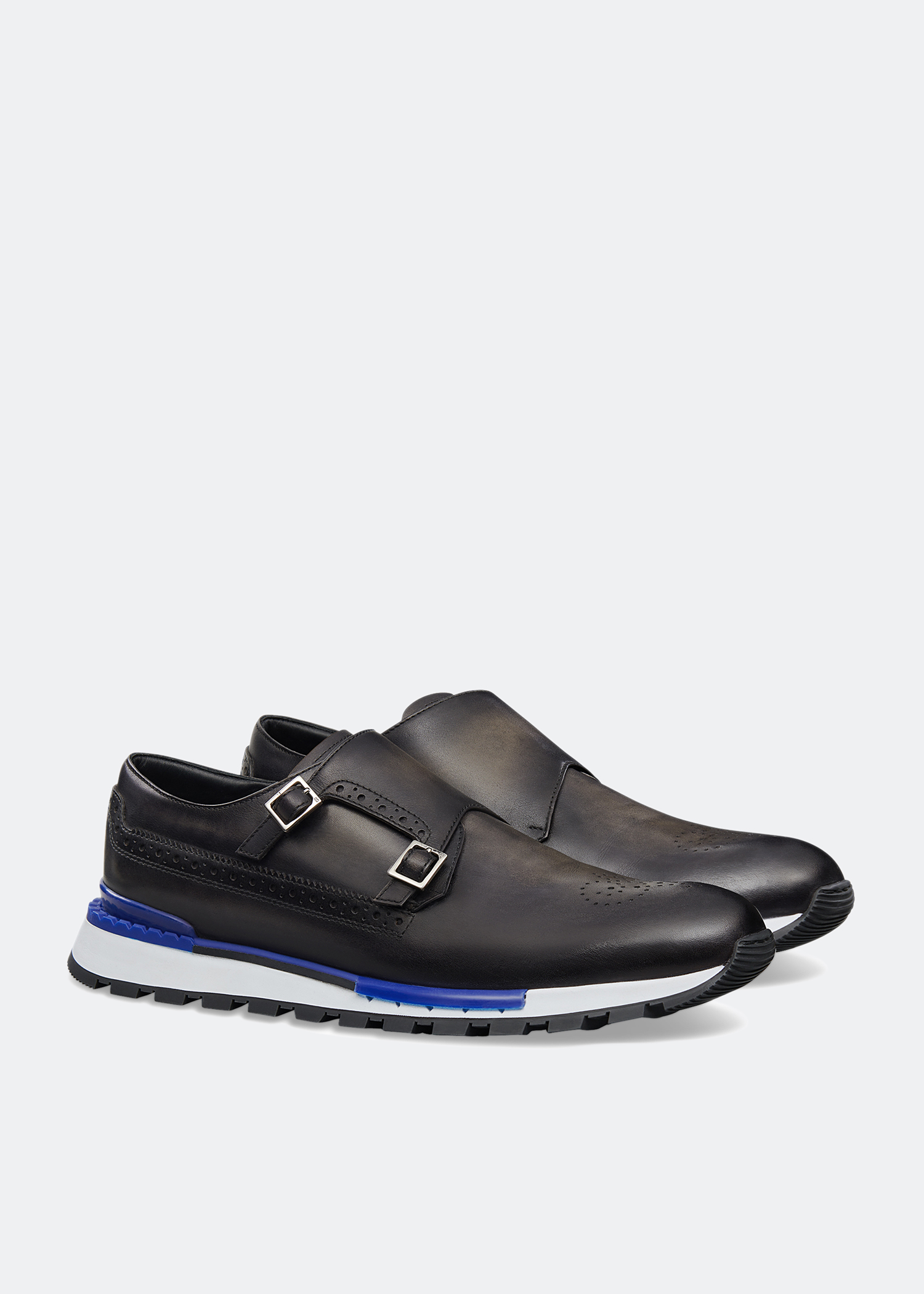 

Fast Track double monk sneakers, Black