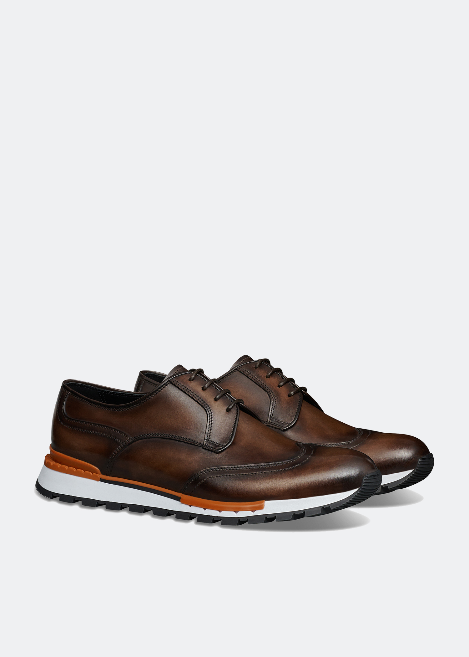 

Fast Track leather sneakers, Brown