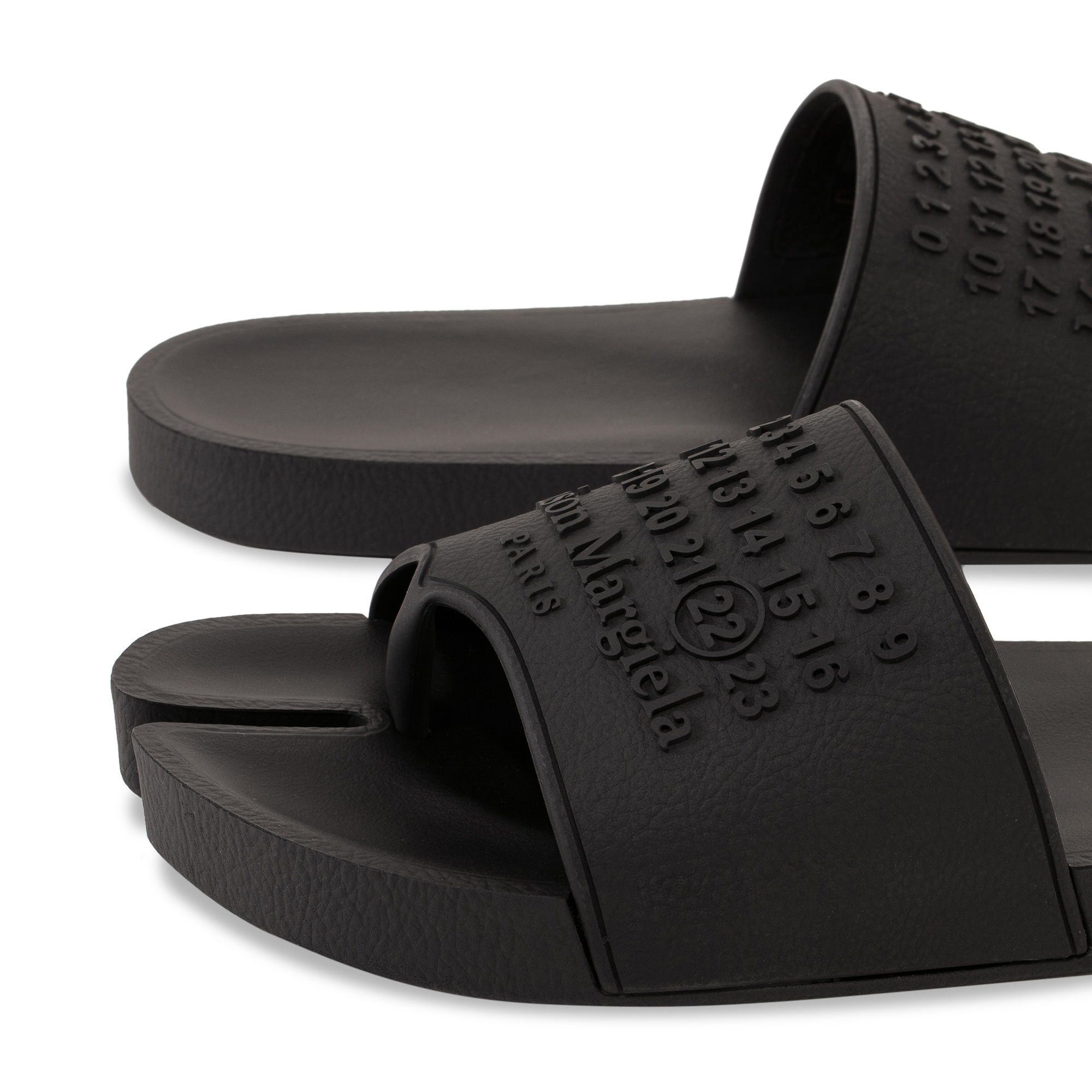 

Tabi slide sandals, Black