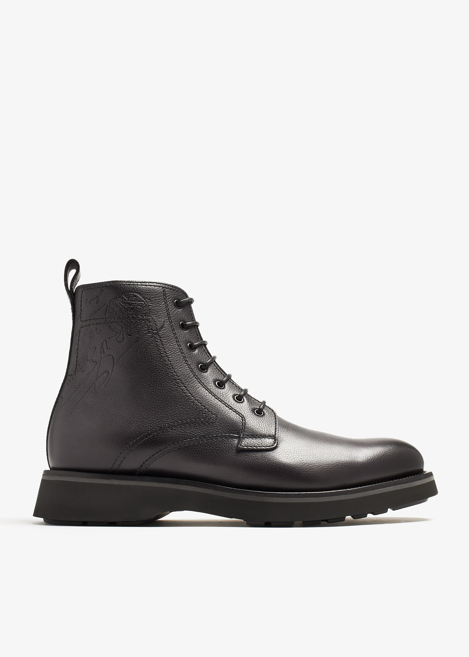 

Alessio Scritto leather boots, Black