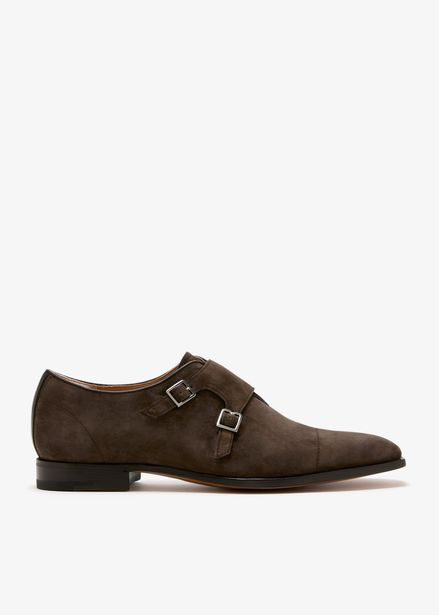 

Demesure Flex double monk strap shoes, Brown