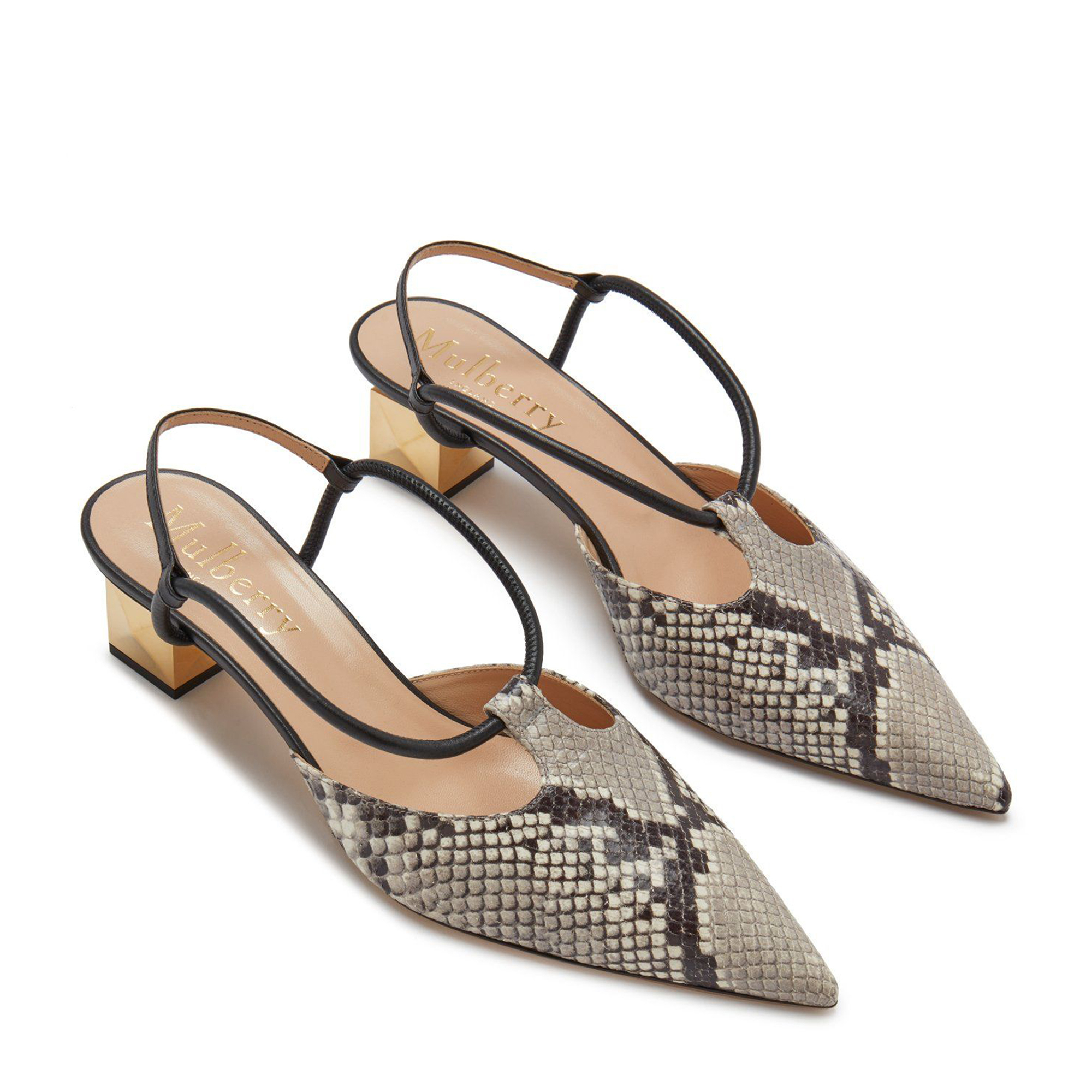 

Keeley heel pointy sling-back pumps, Animal print