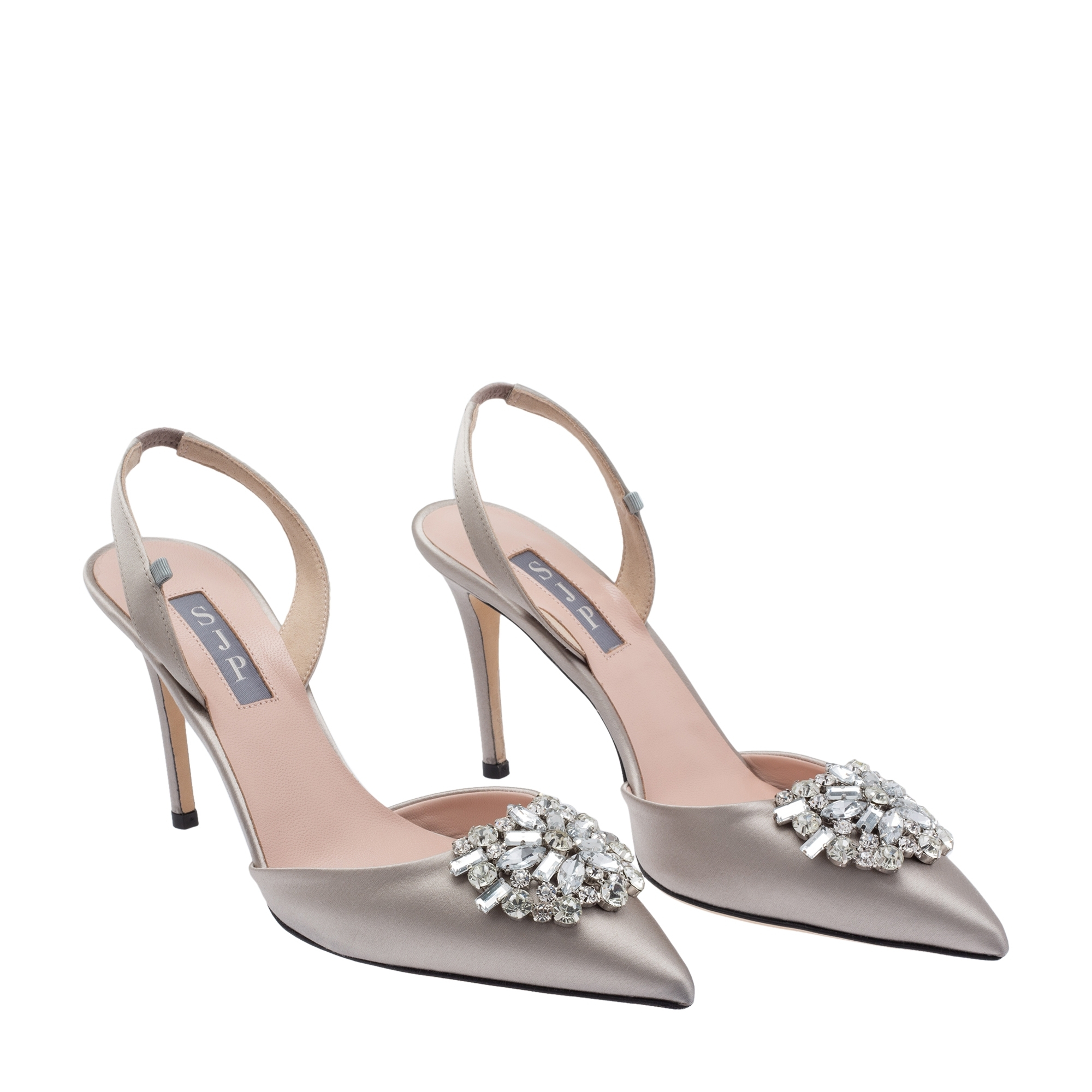 

Sana satin pumps, Grey