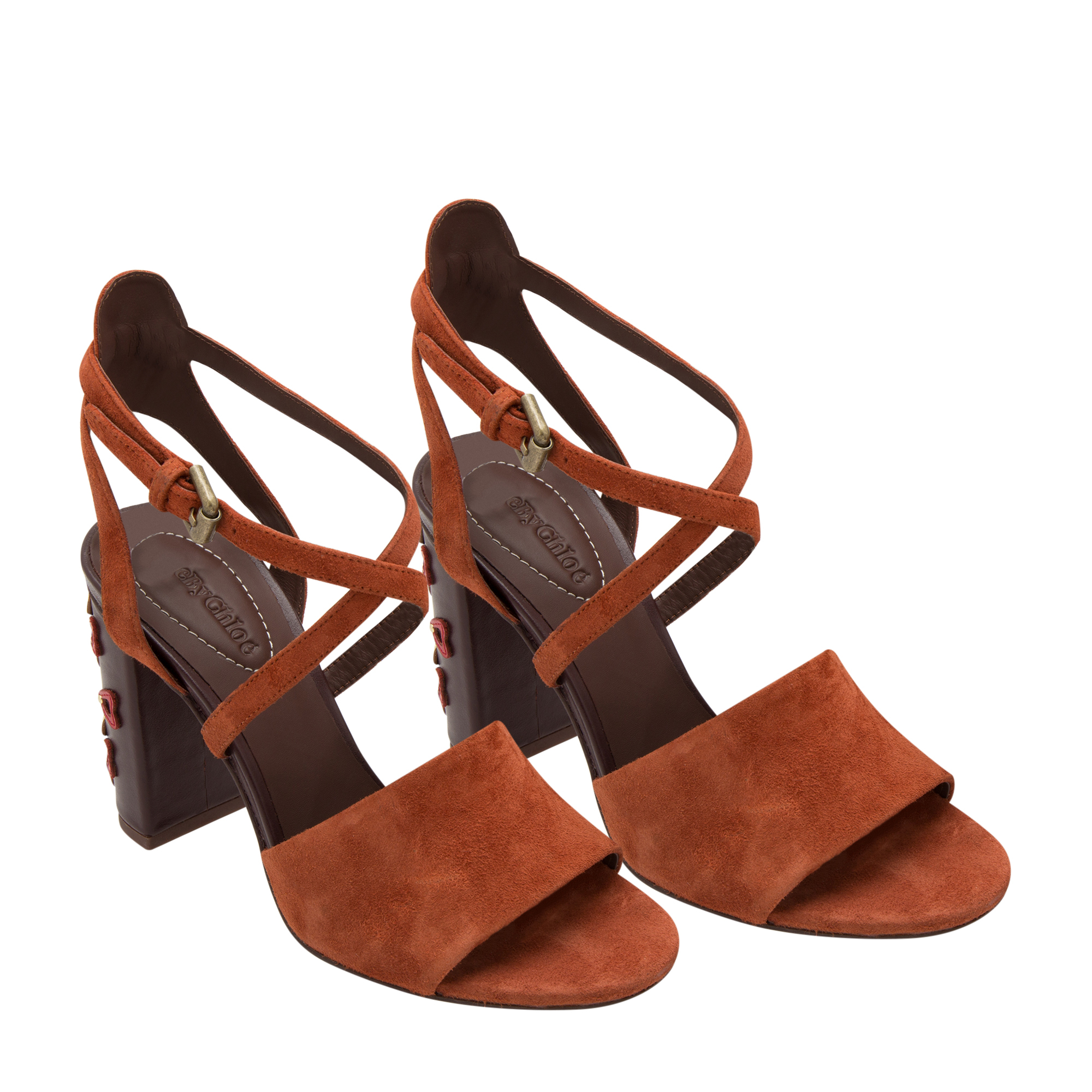 

Suede sandals, Brown