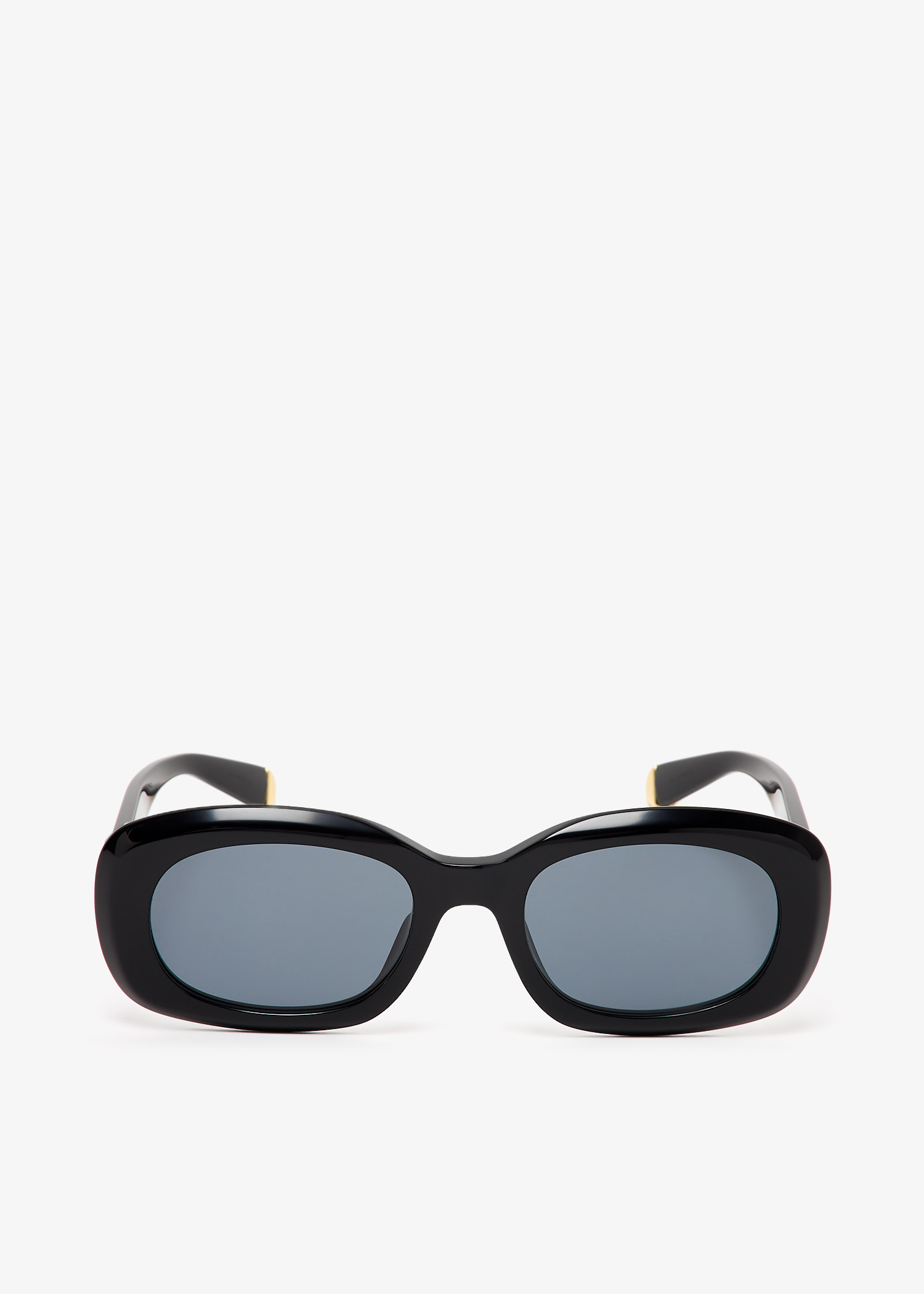 

Medallion oval sunglasses, Black