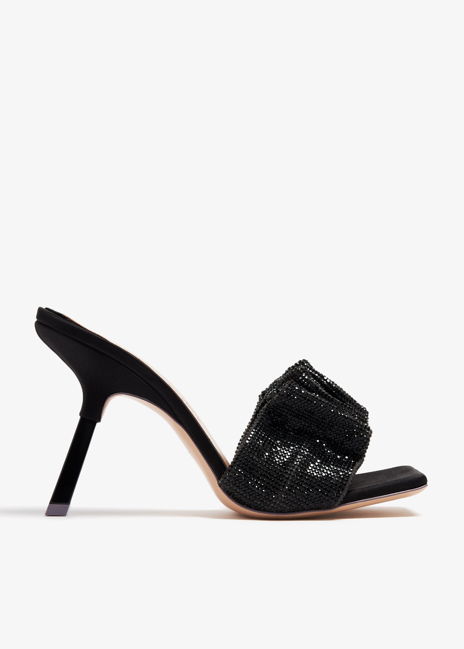 

Cher crystal 95 mules, Black