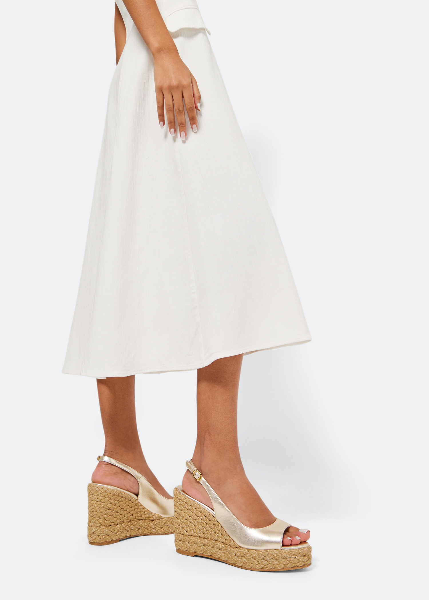 

Island espadrille wedges, Gold