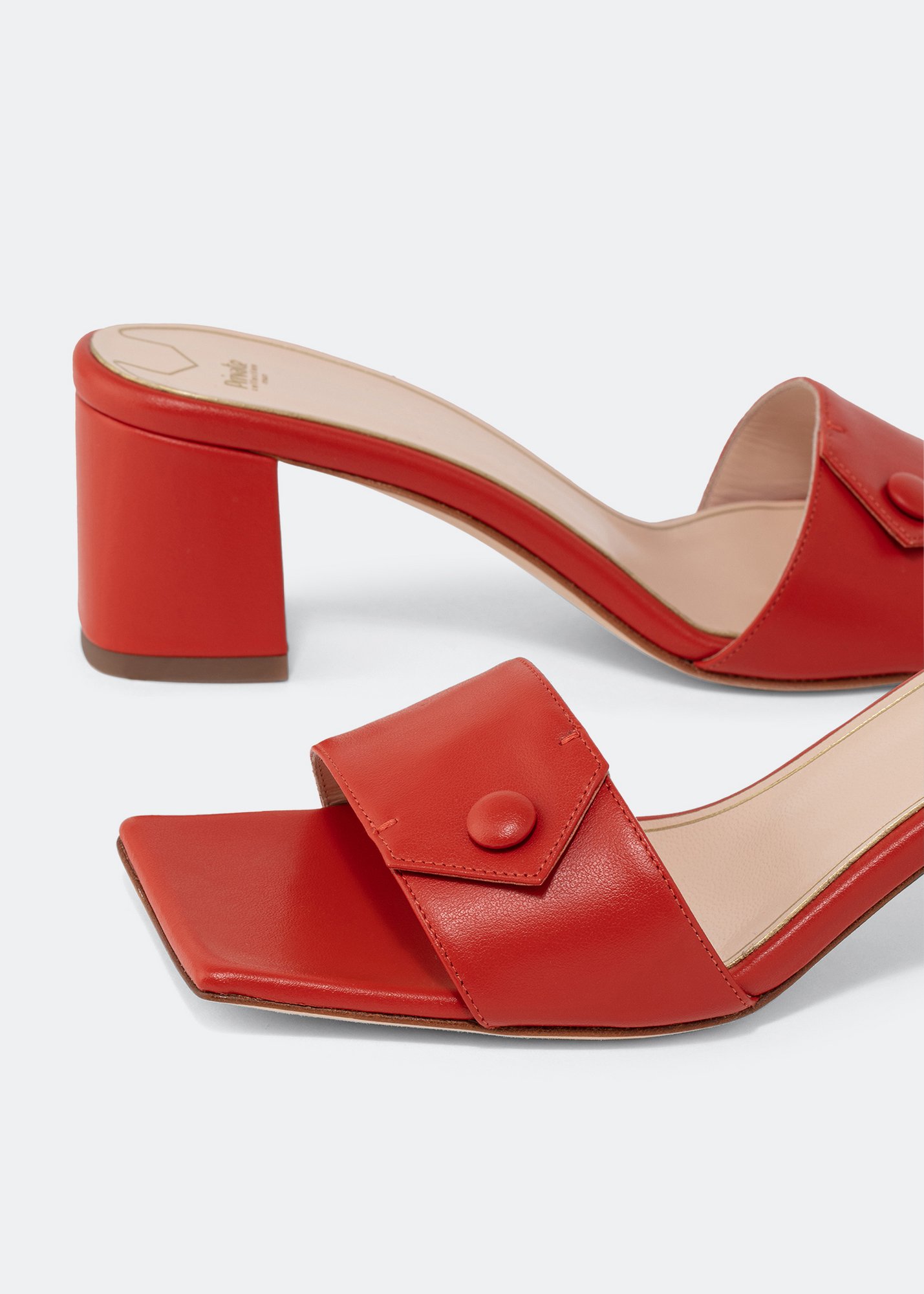 

Crepida Chiara mules, Orange