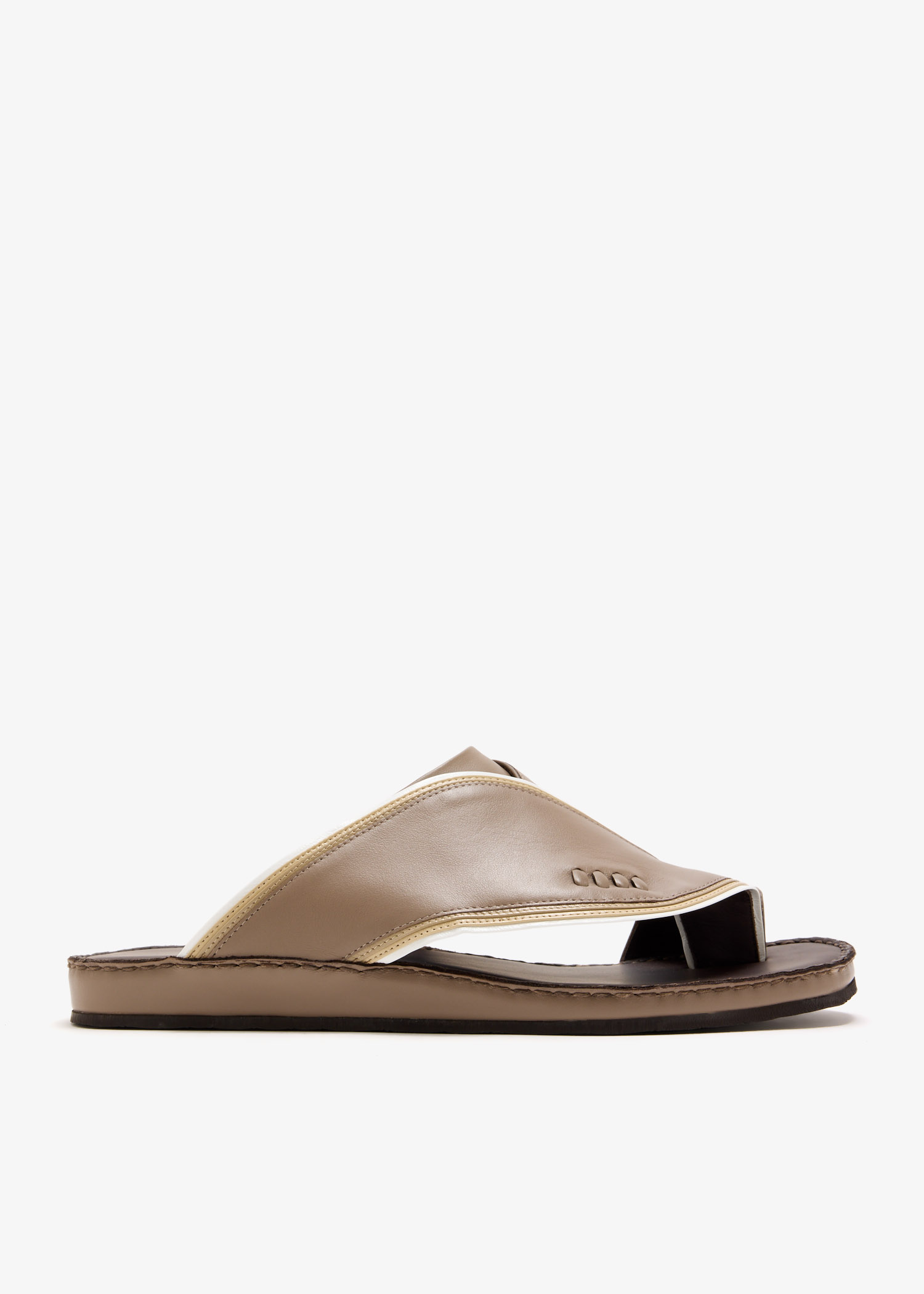 

Western Fermer Contrast sandals, Beige