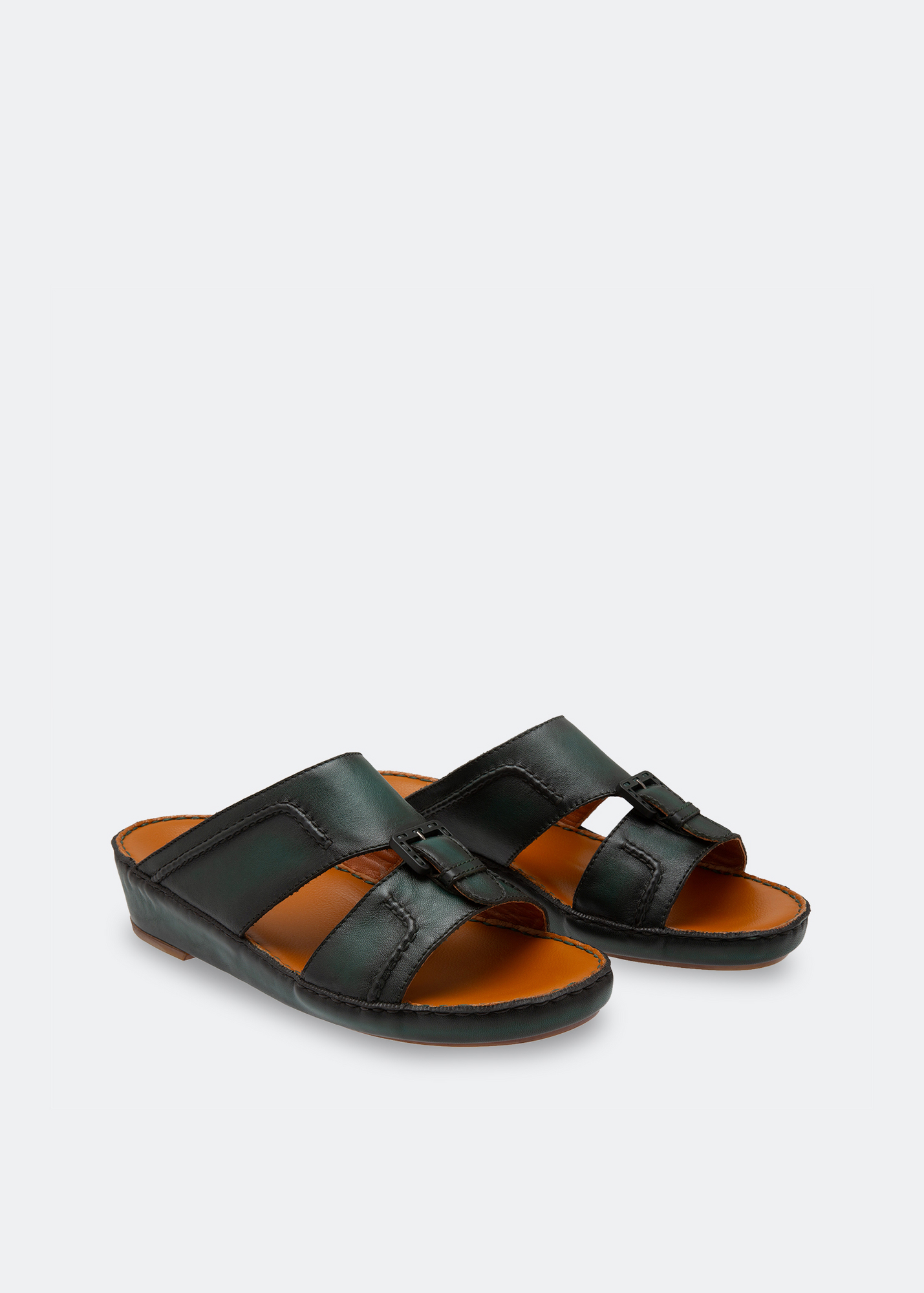 

Leather sandals, Black
