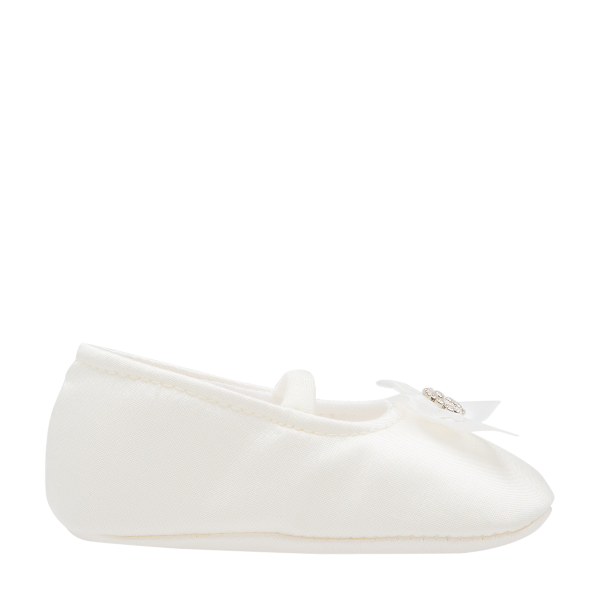 

Bow ballet flats, White