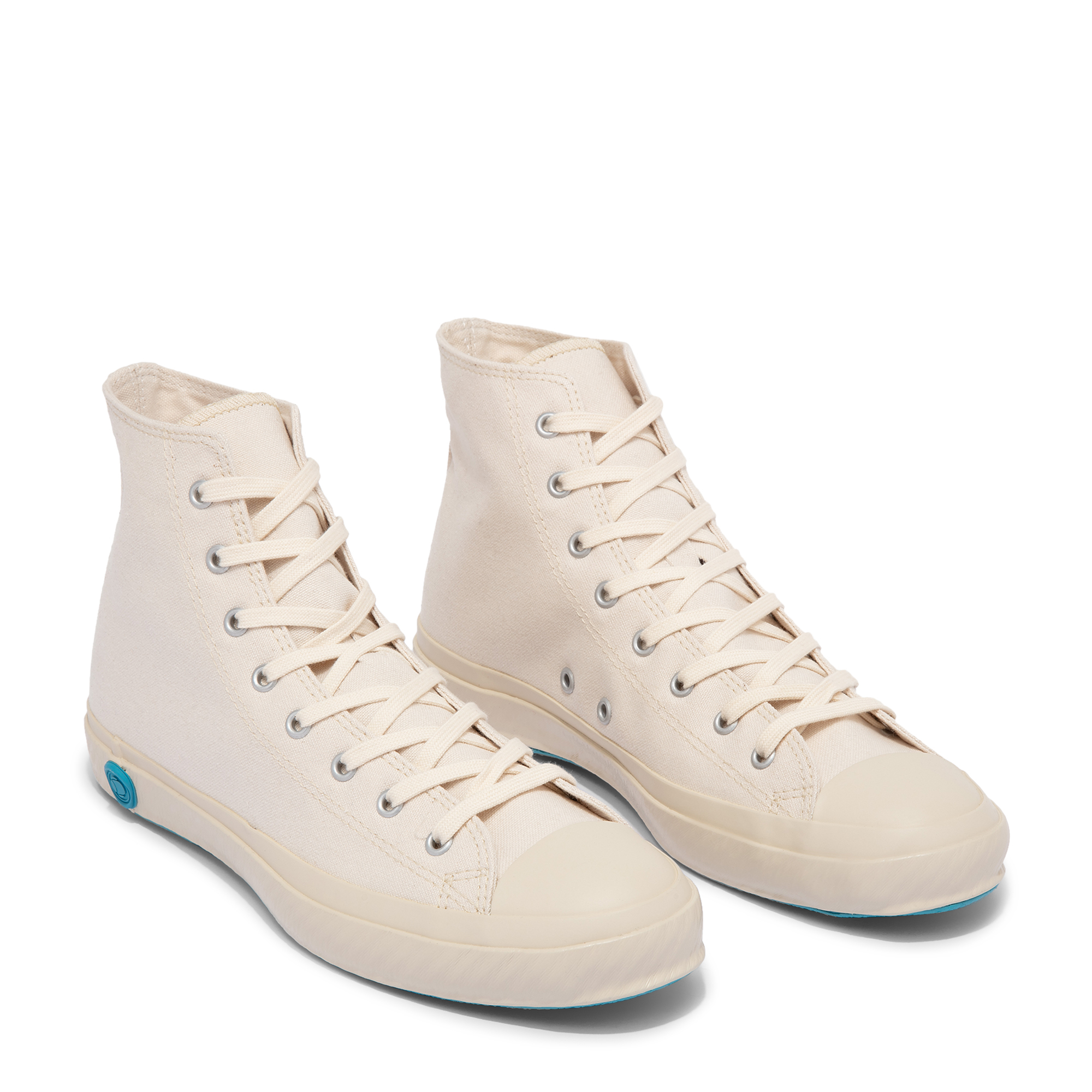 

High-top canvas sneakers, White