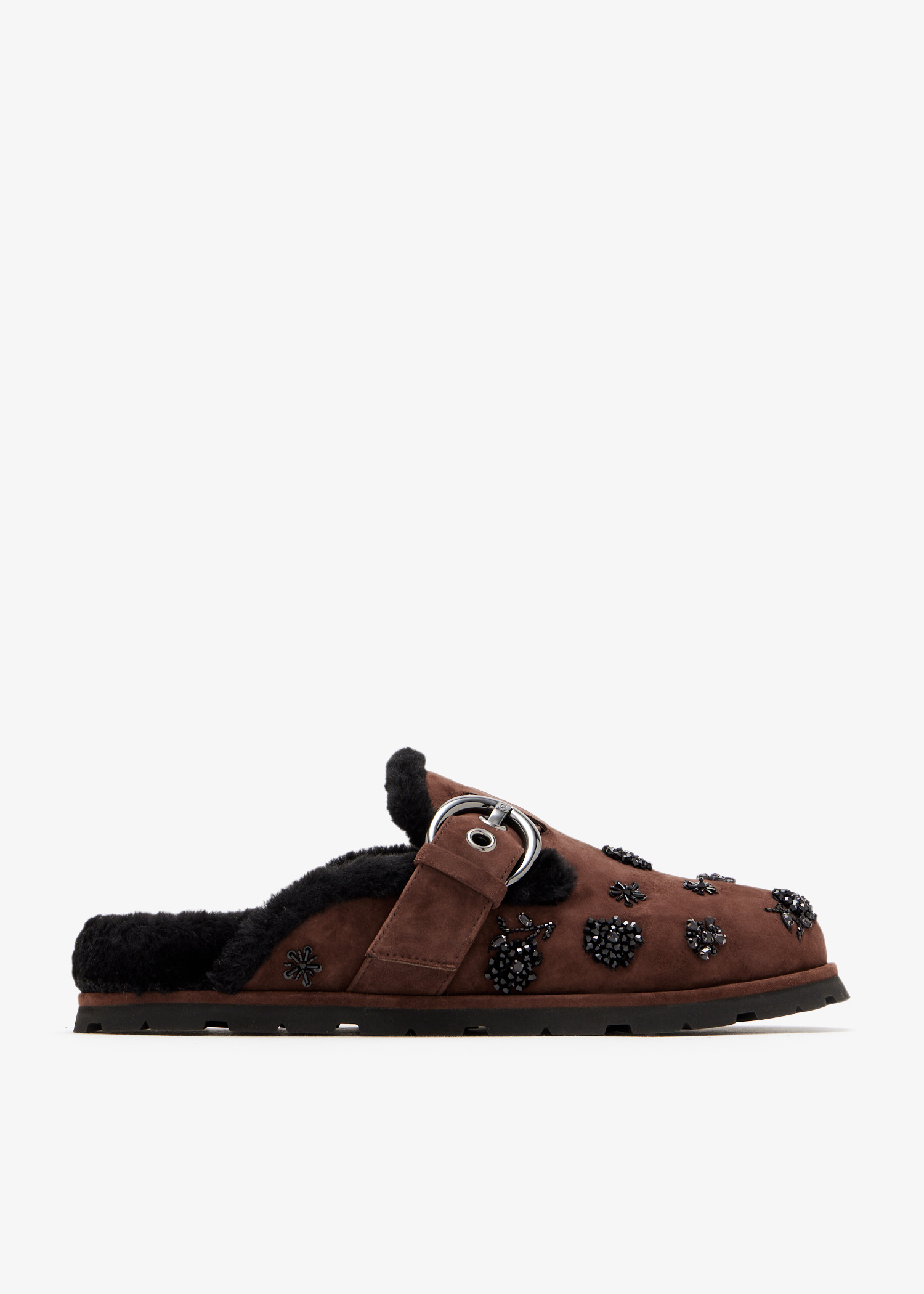 

Chrystie shearling mules, Brown