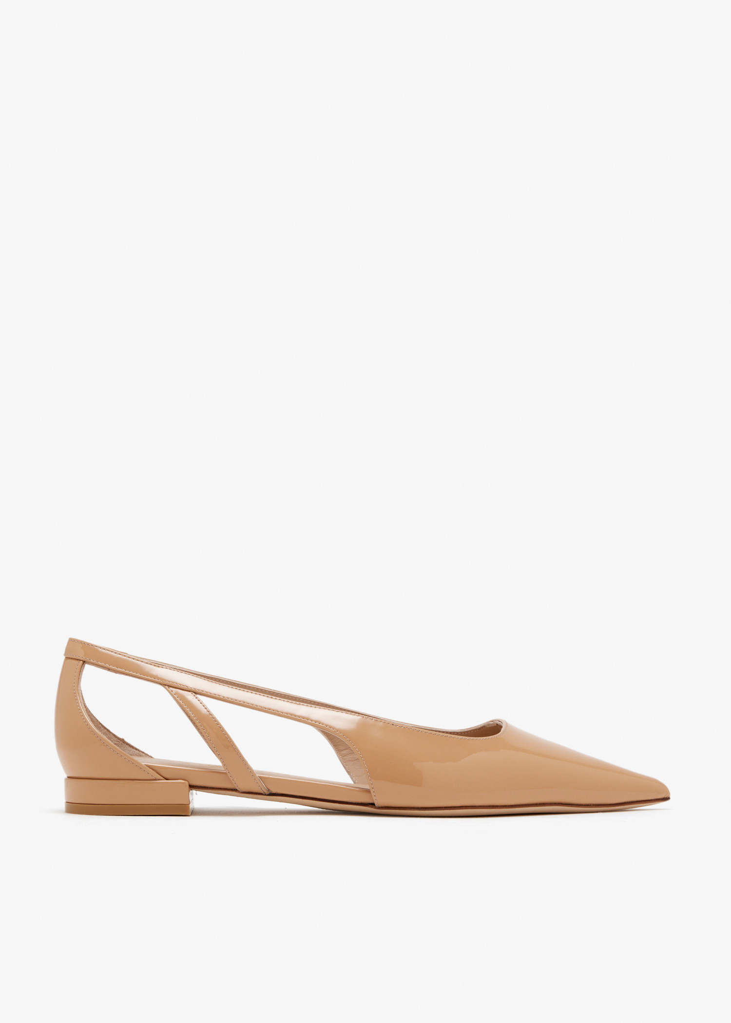 

Power cut-out ballerinas, Beige