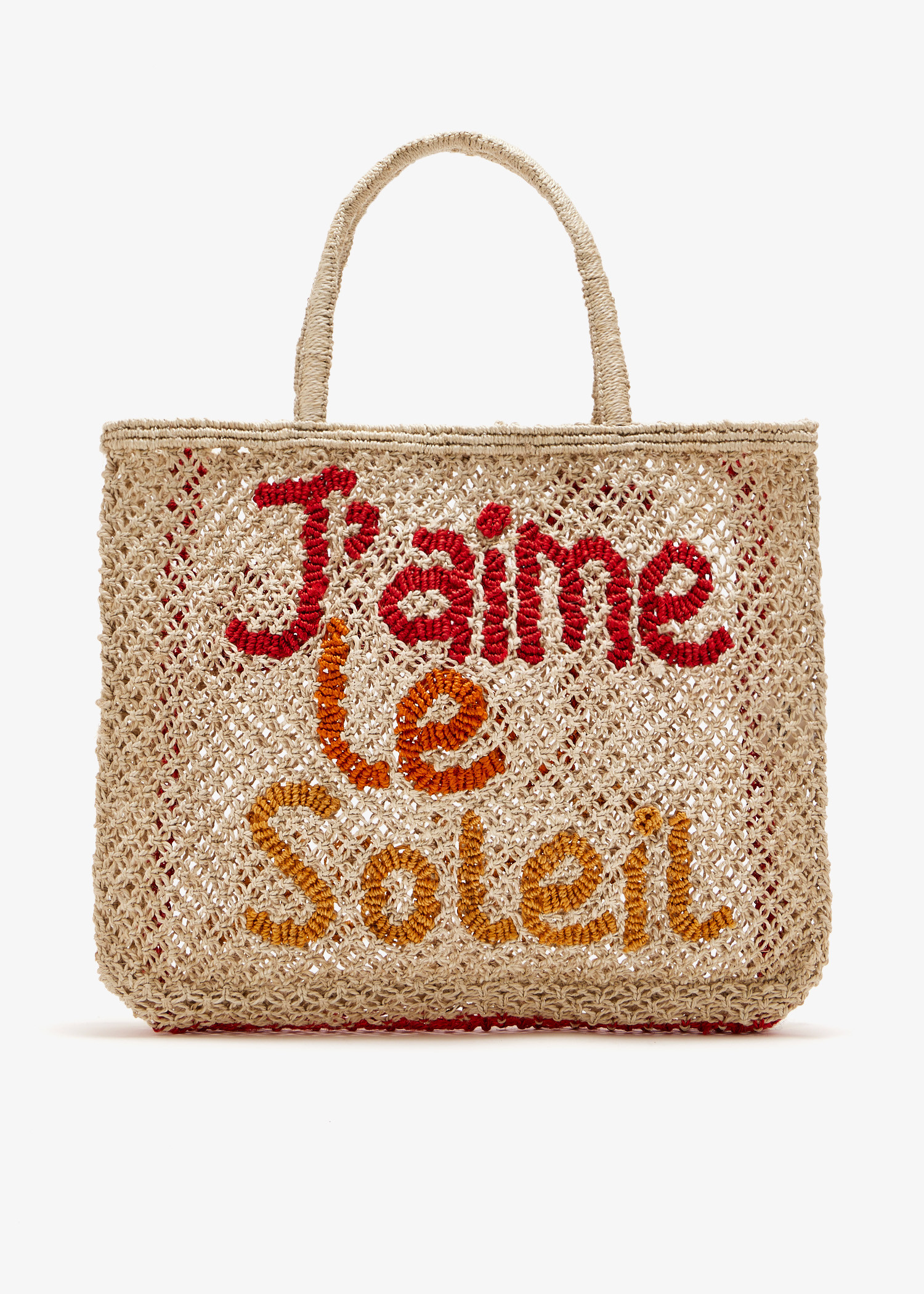 

J'aime Le Soleil small tote bag, Beige