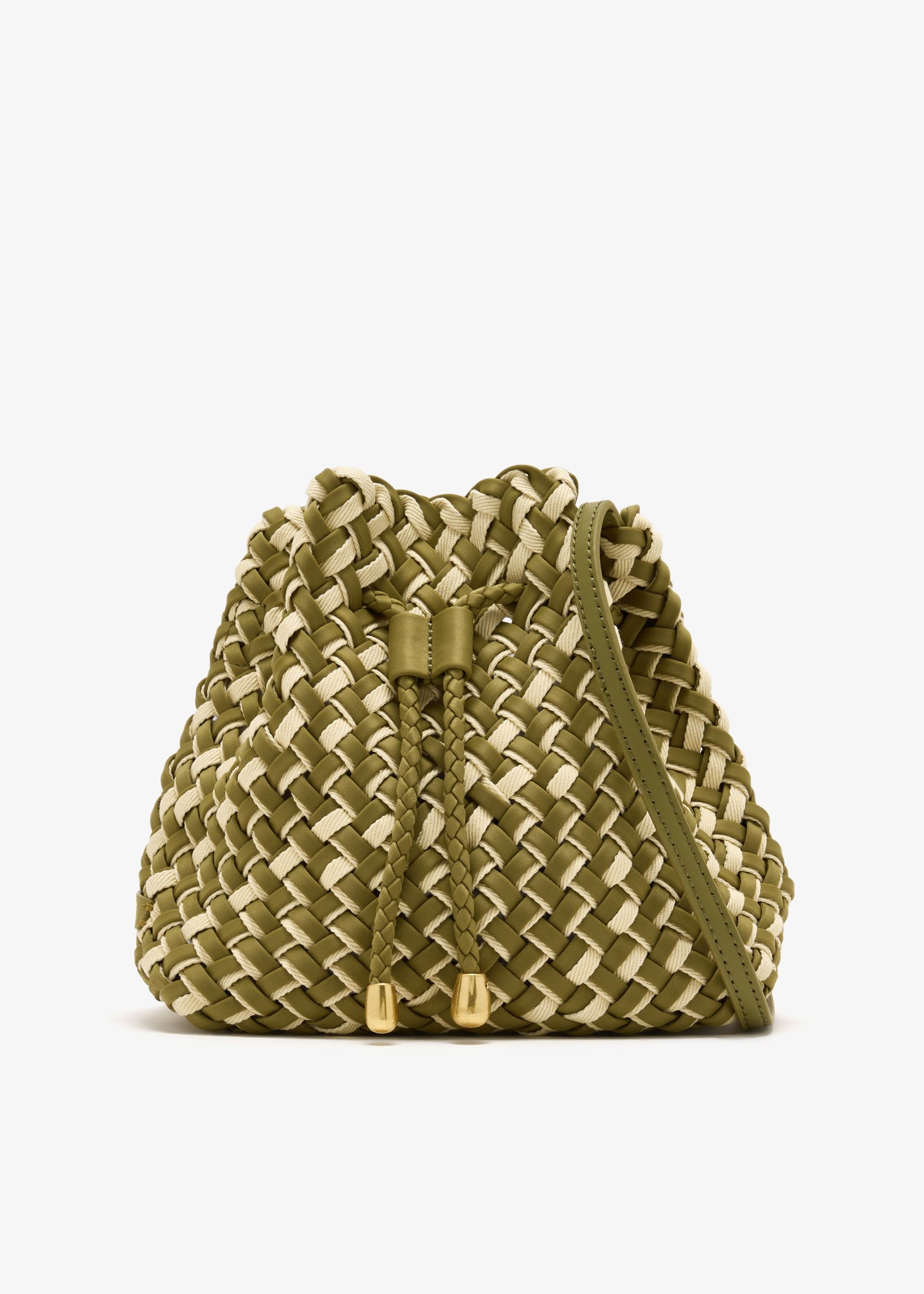 

Gramercy Double Weave bucket bag, Khaki