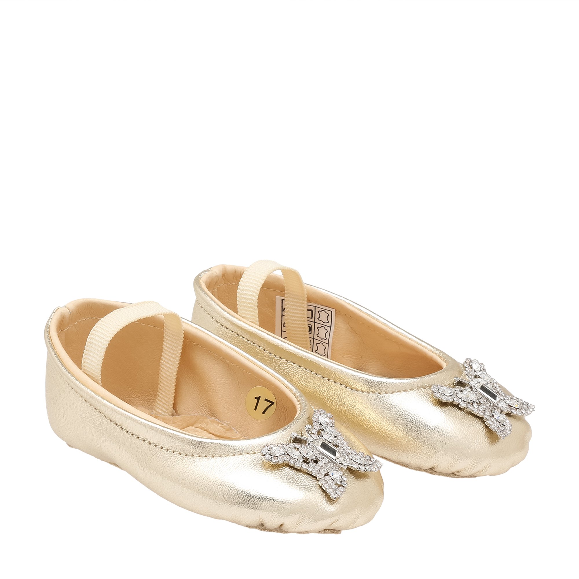 

Odette leather ballerinas, Gold