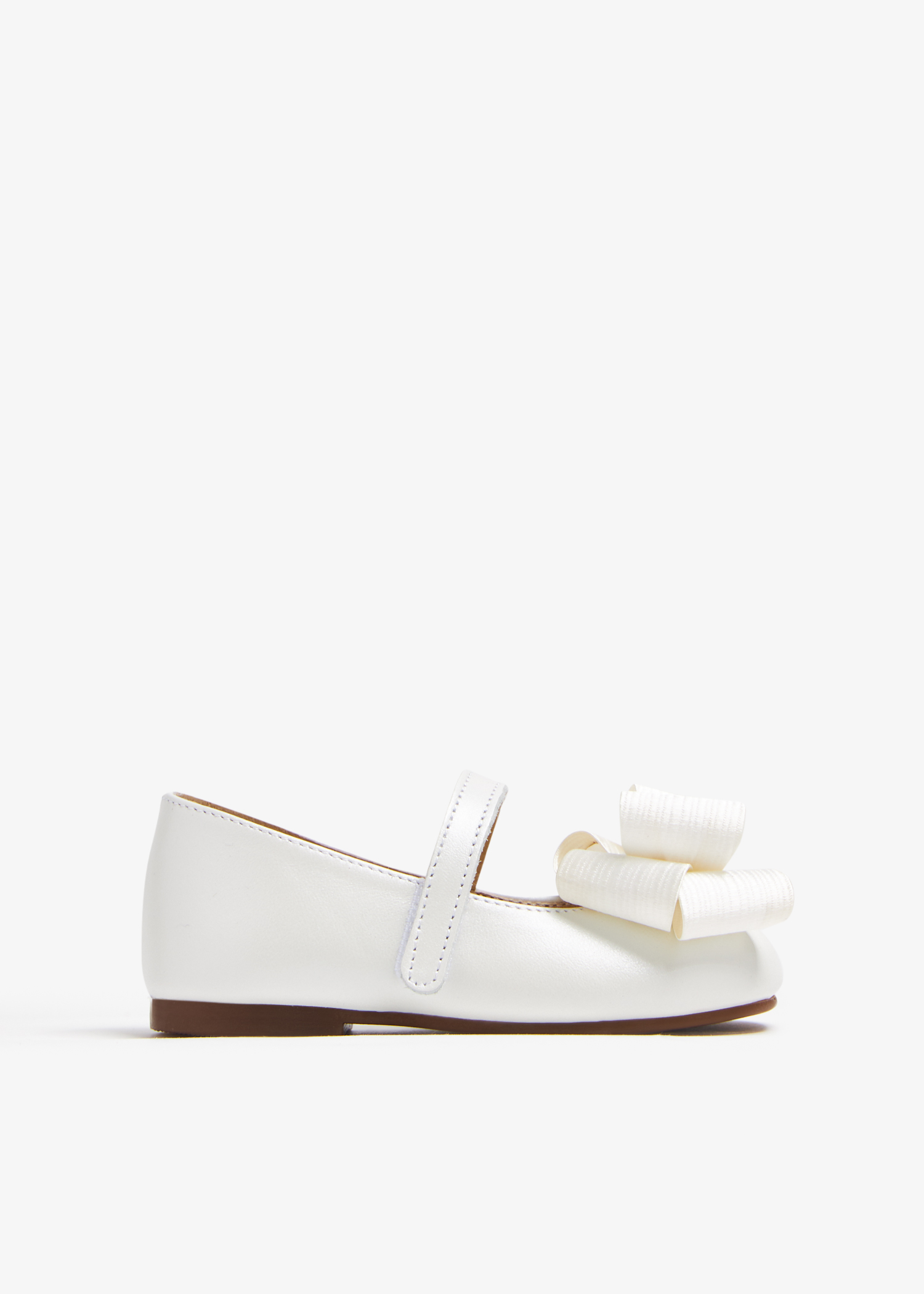 

Bow ballerinas, White