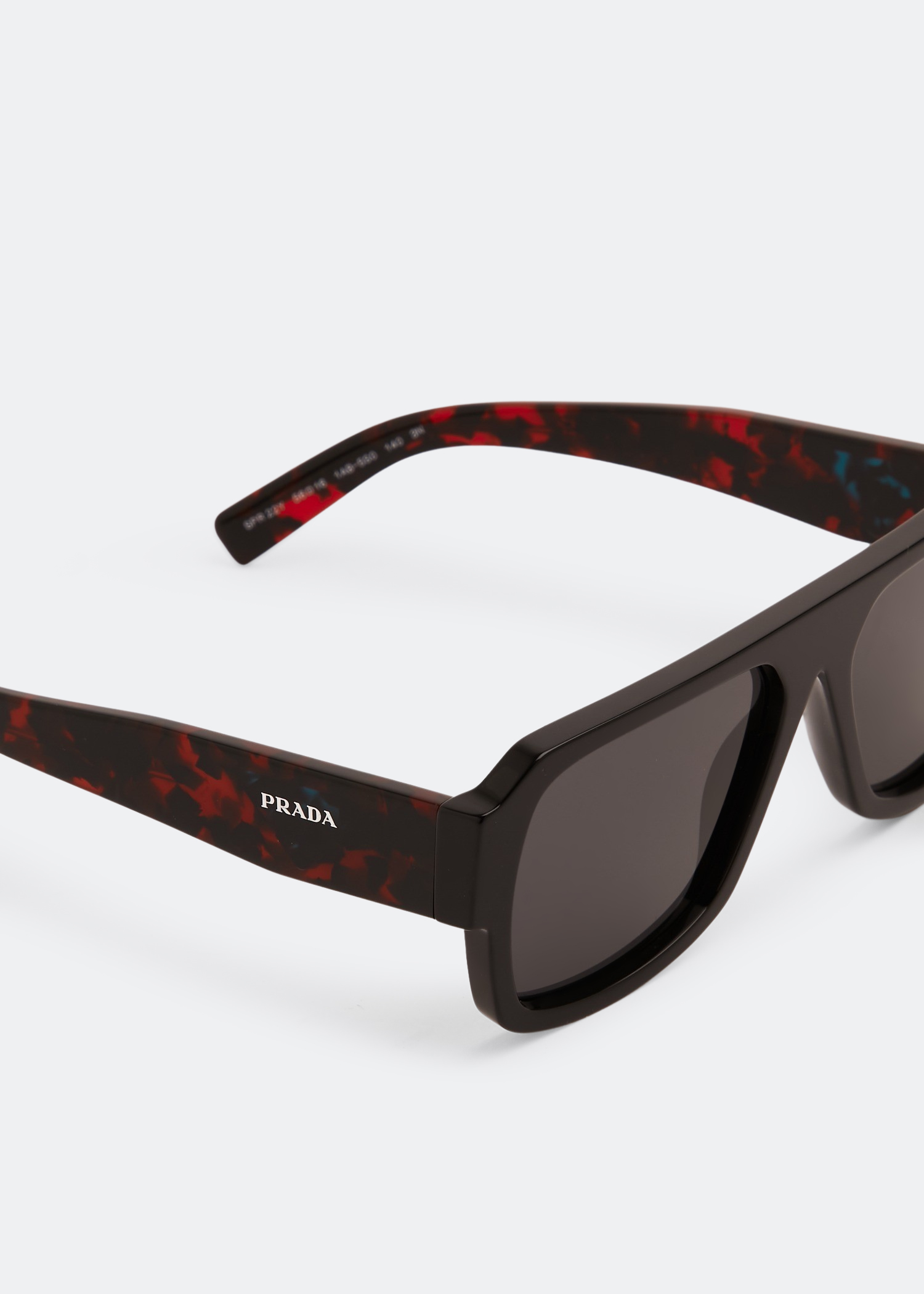 

Oversized D-frame sunglasses, Black