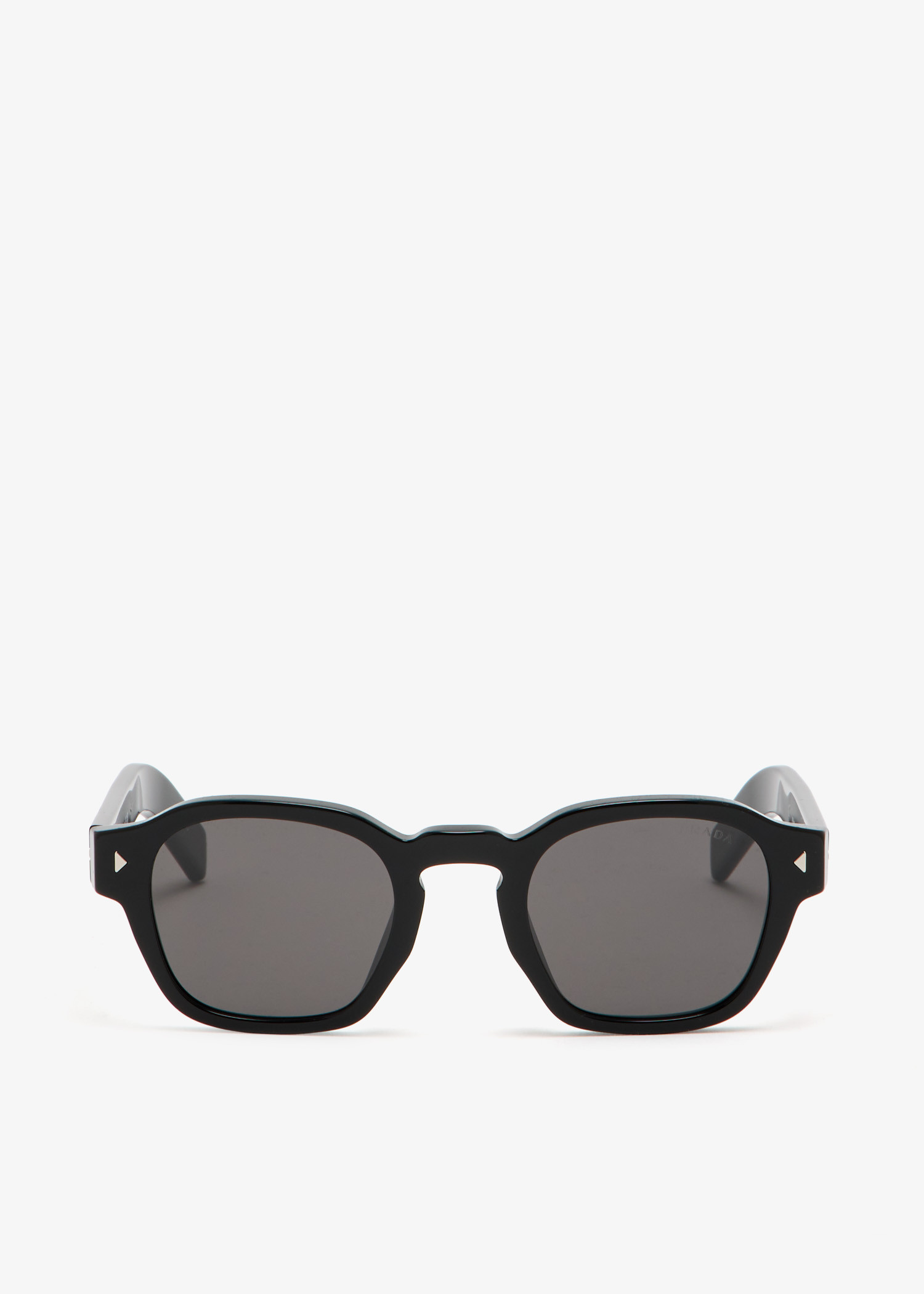 

Iconic metal plaque sunglasses, Black