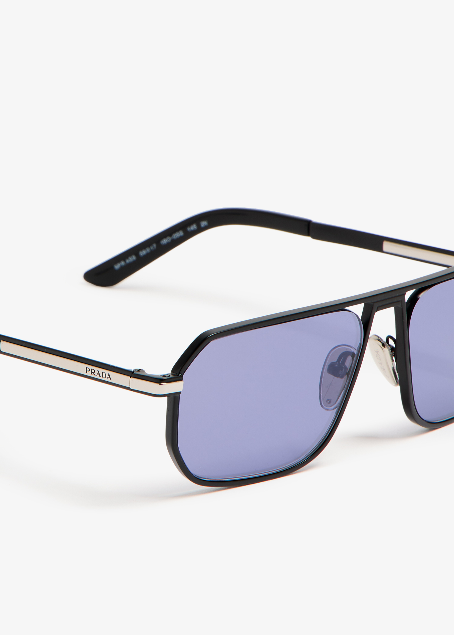 

Iconic metal plaque sunglasses, Blue