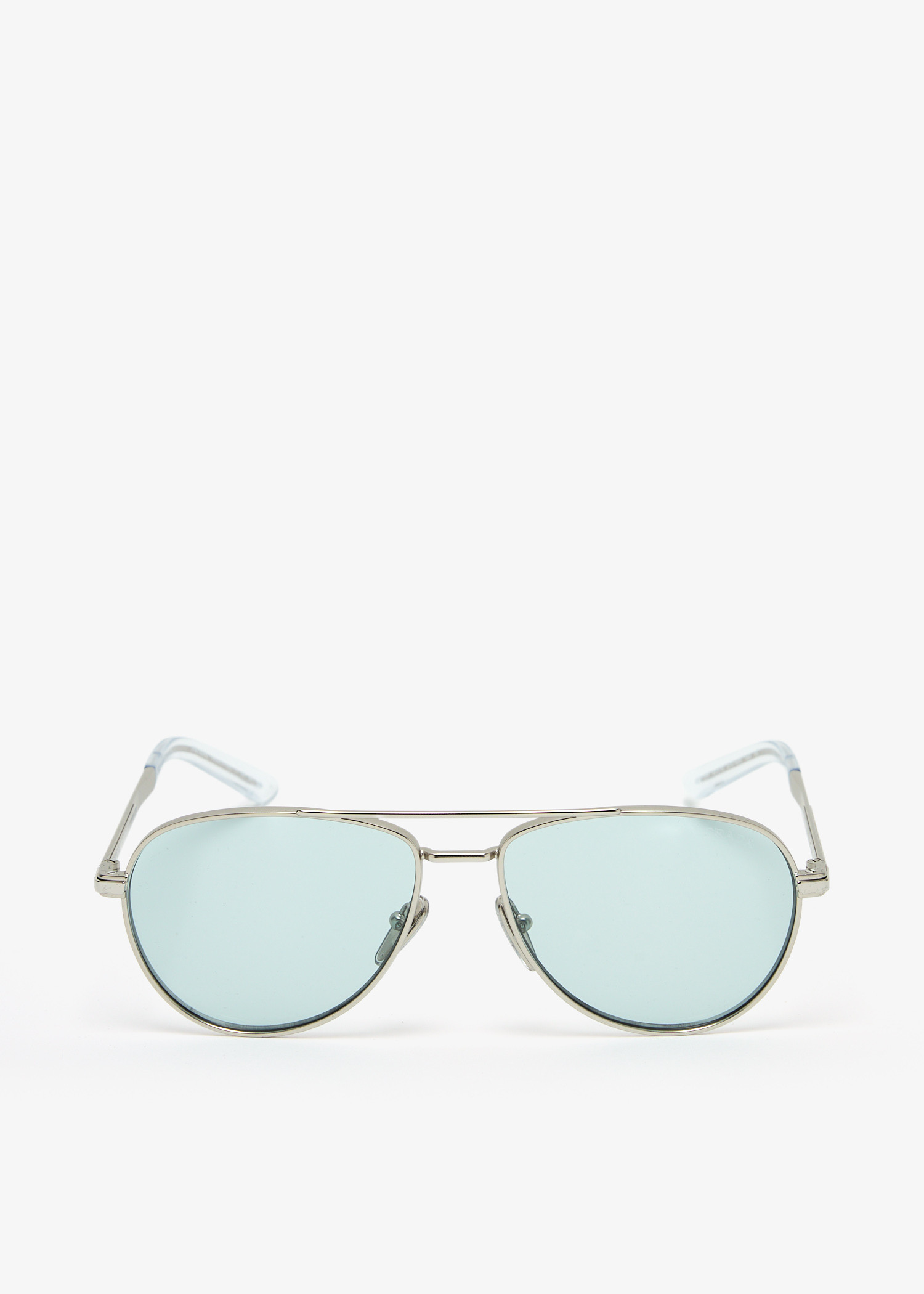 

Iconic metal plaque sunglasses, Silver