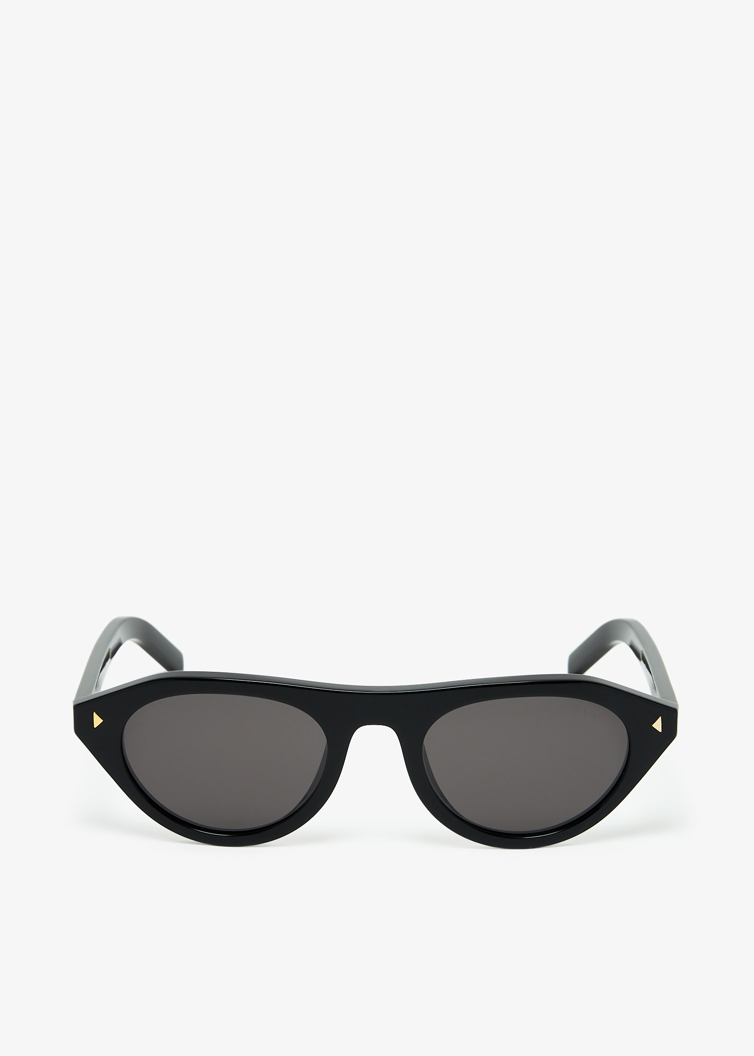 

Iconic metal plaque sunglasses, Black