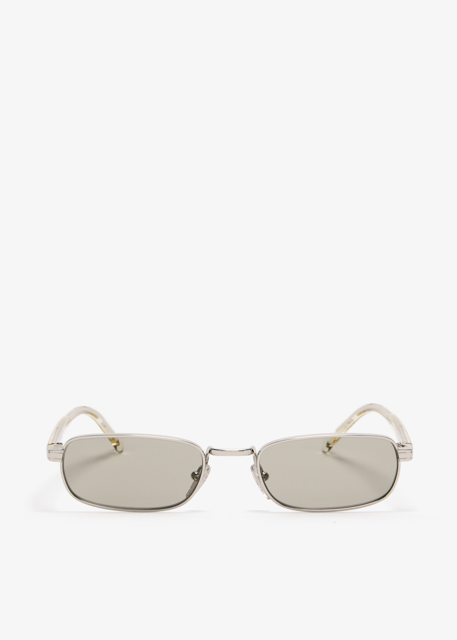 

Iconic metal plaque sunglasses, Silver