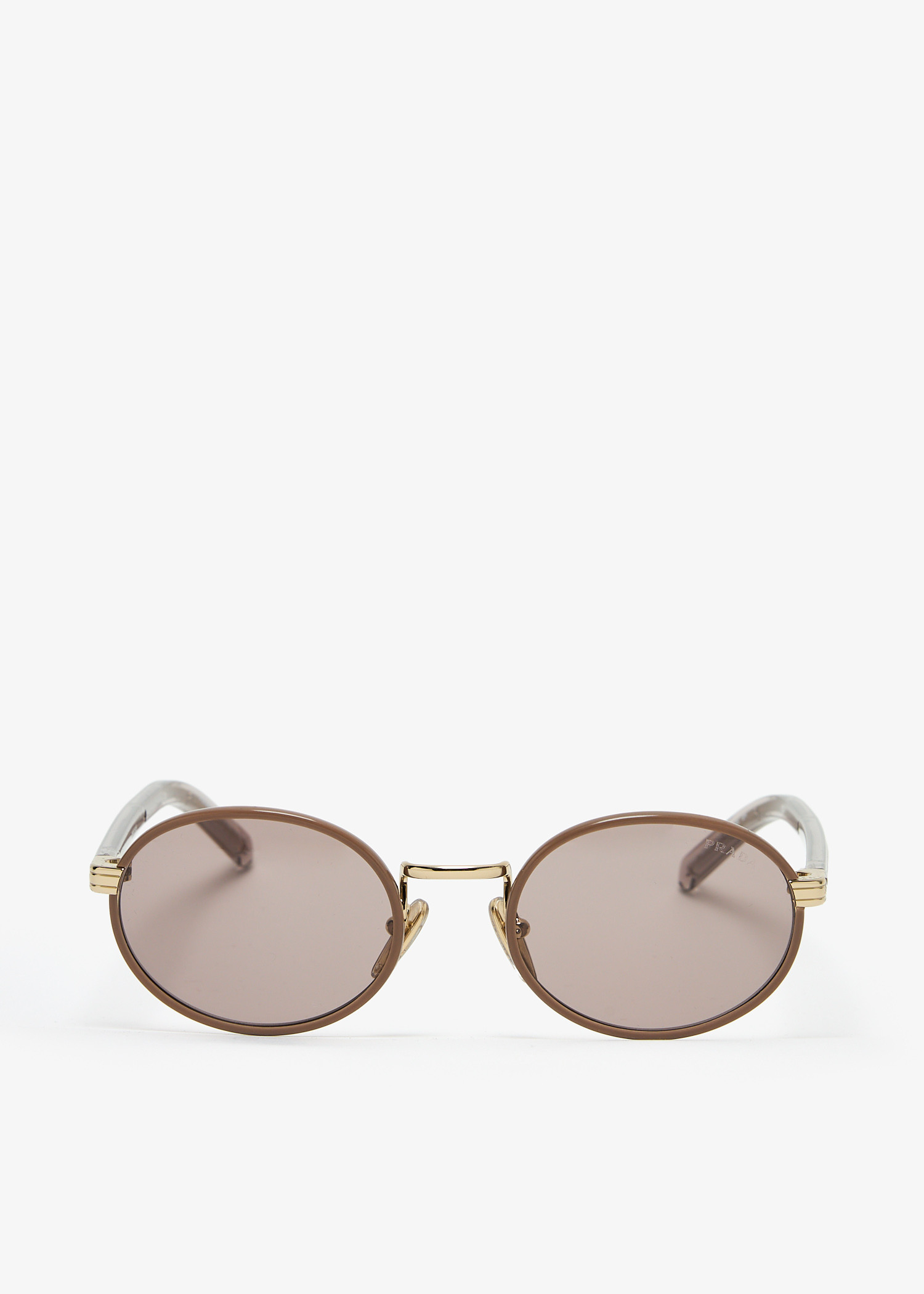 

Iconic metal plaque sunglasses, Gold