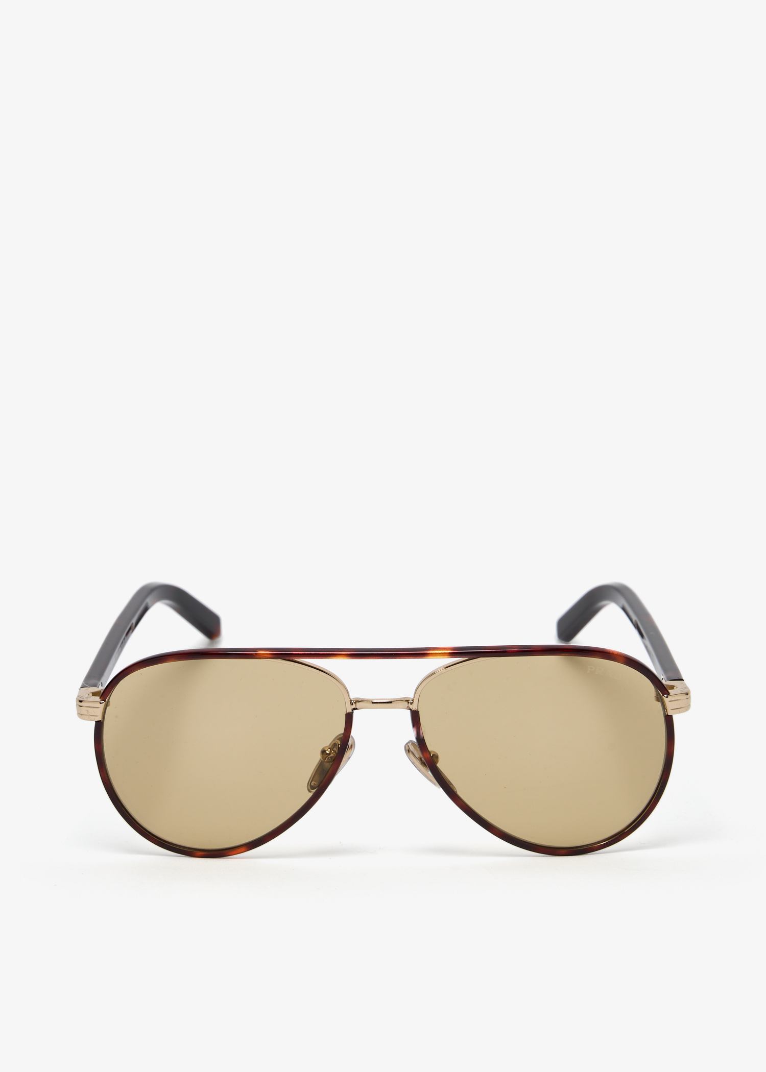 

Iconic metal plaque sunglasses, Gold