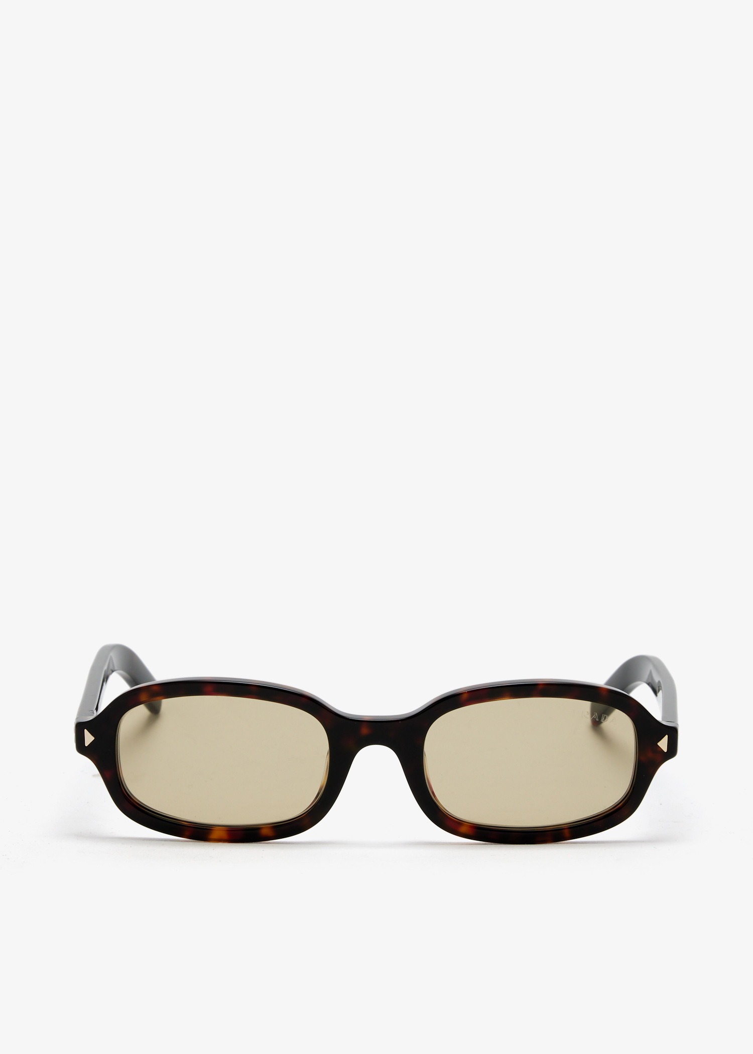

Iconic metal plaque sunglasses, Brown