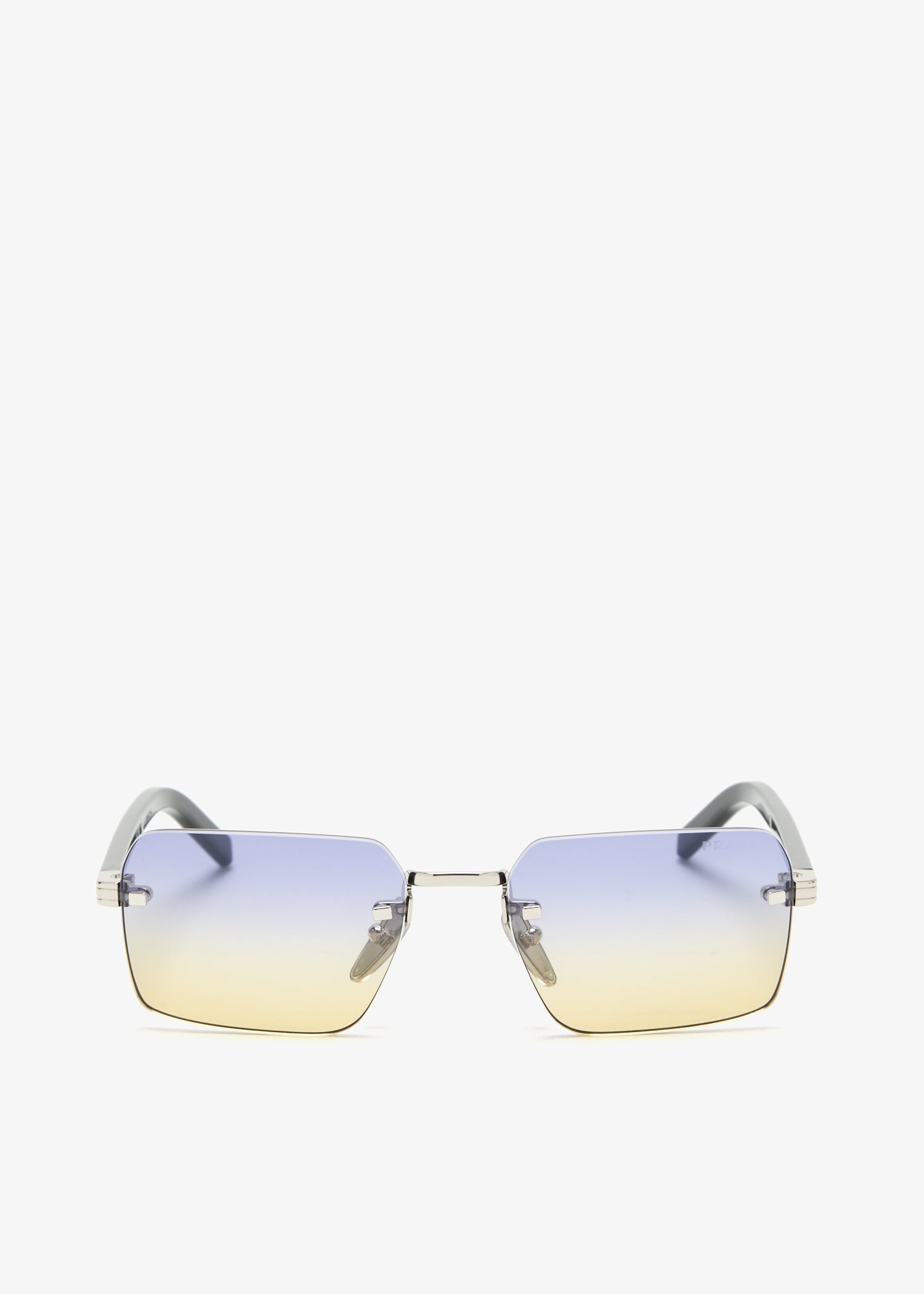 

Iconic metal plaque sunglasses, Silver