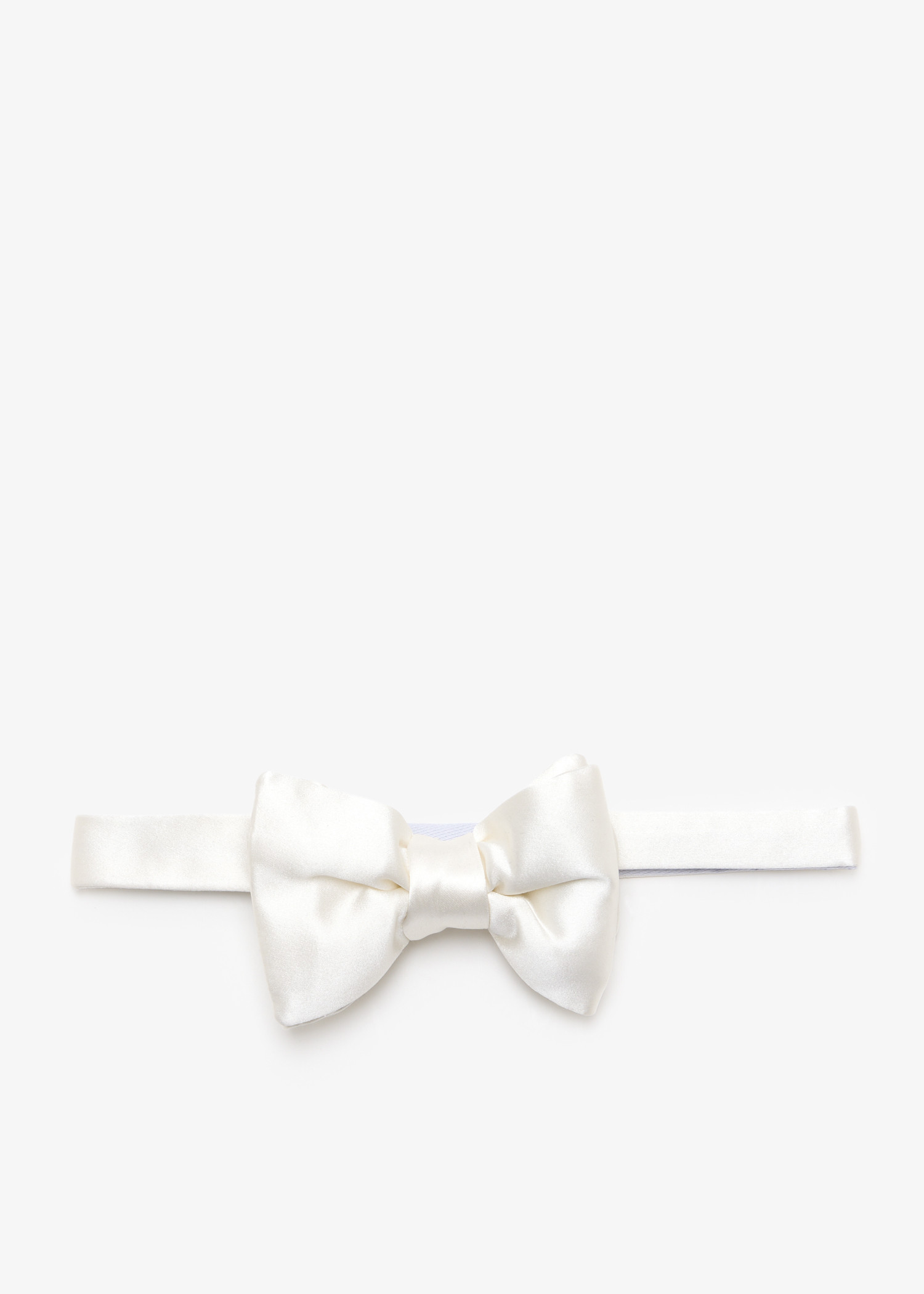 

Satin bow tie, White