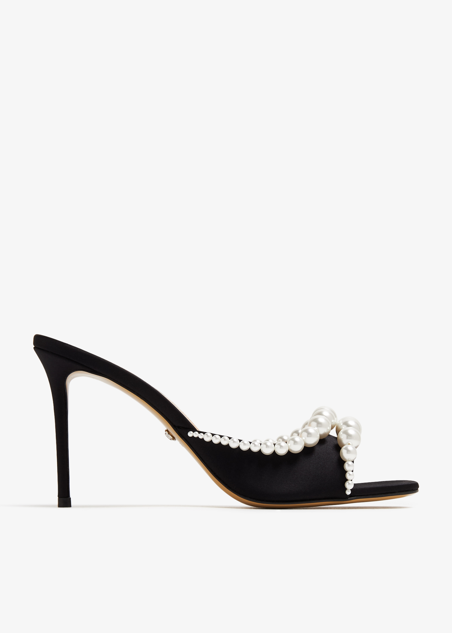 

Sirene satin mules, Black