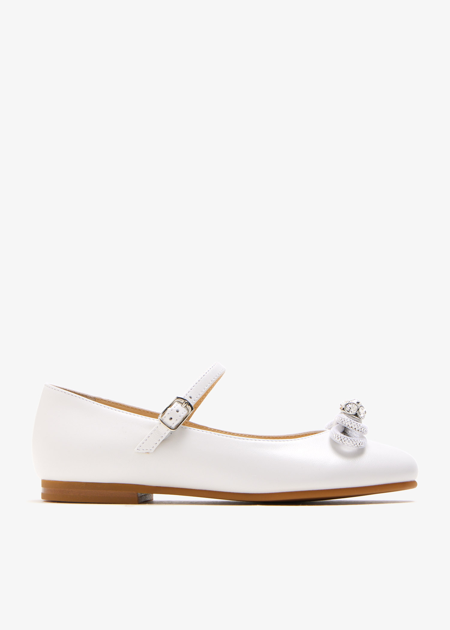 

Double Bow ballerinas, White