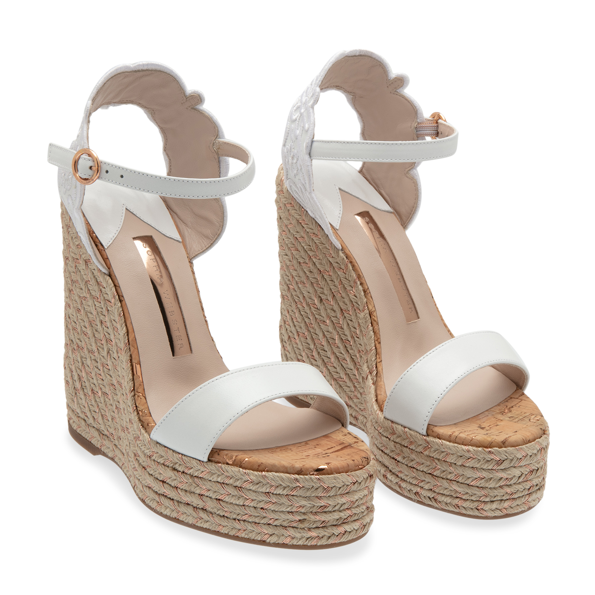 

Cassia espadrille wedges, White