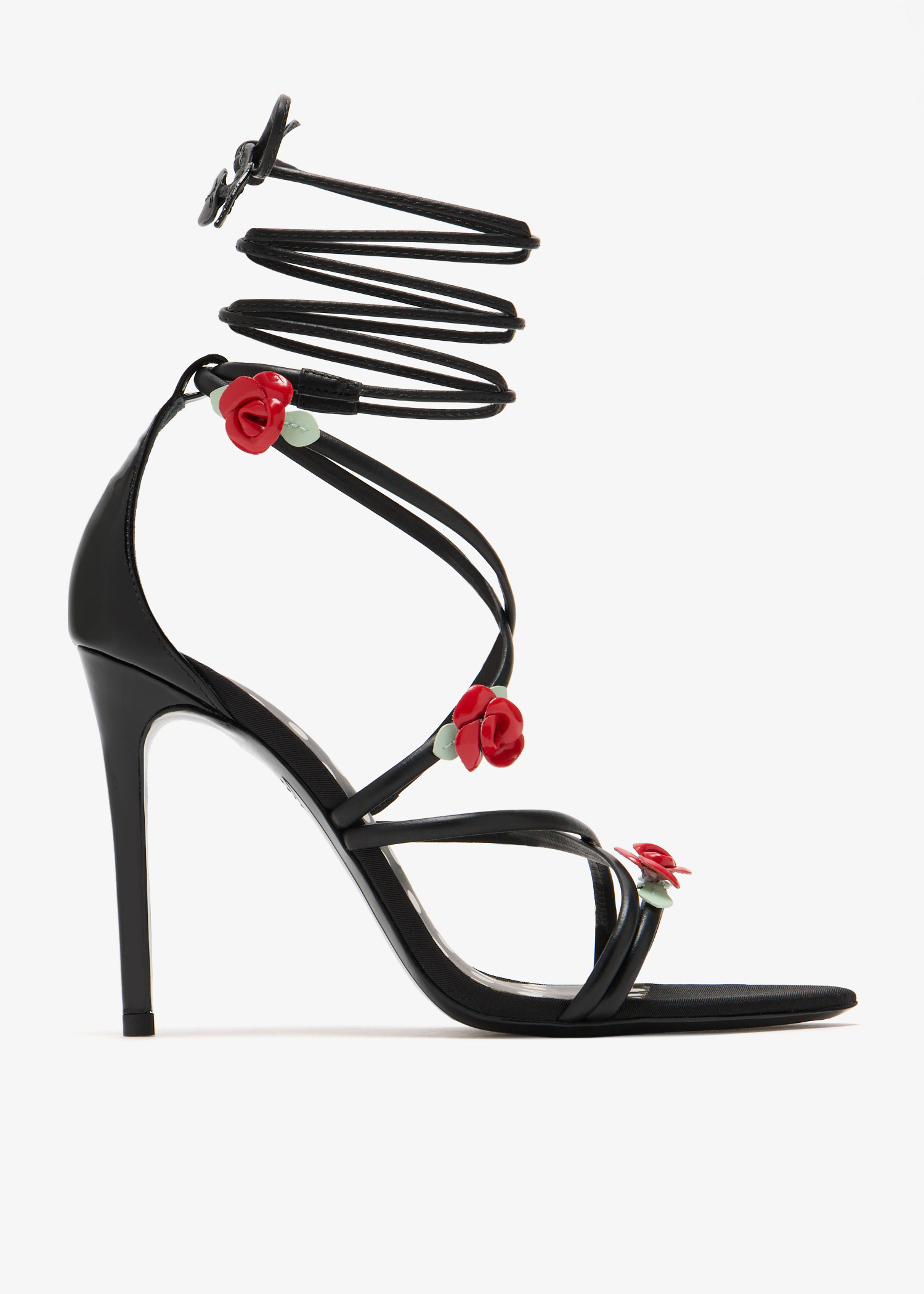 

Rosette sandals, Black