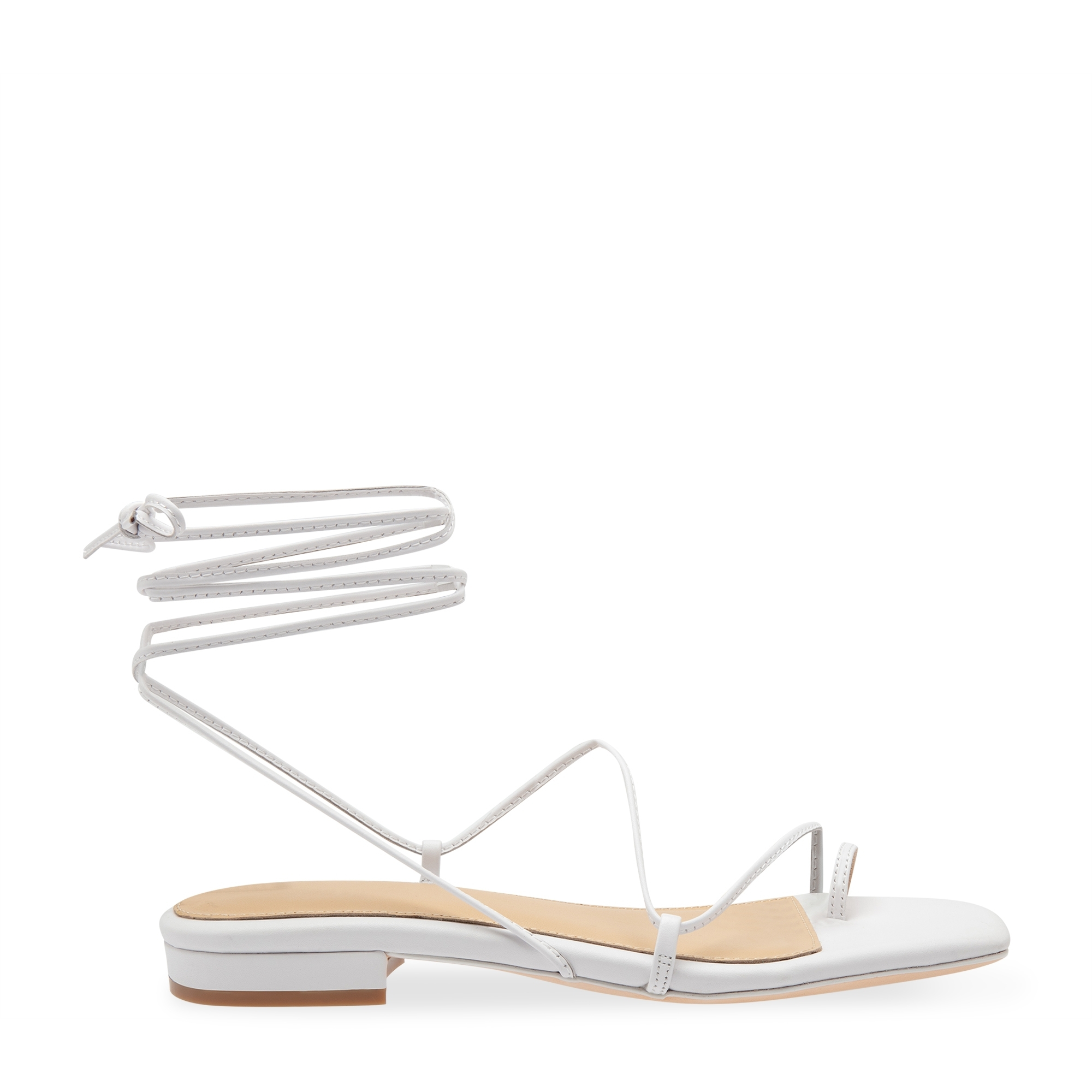 

01 leather sandals, White