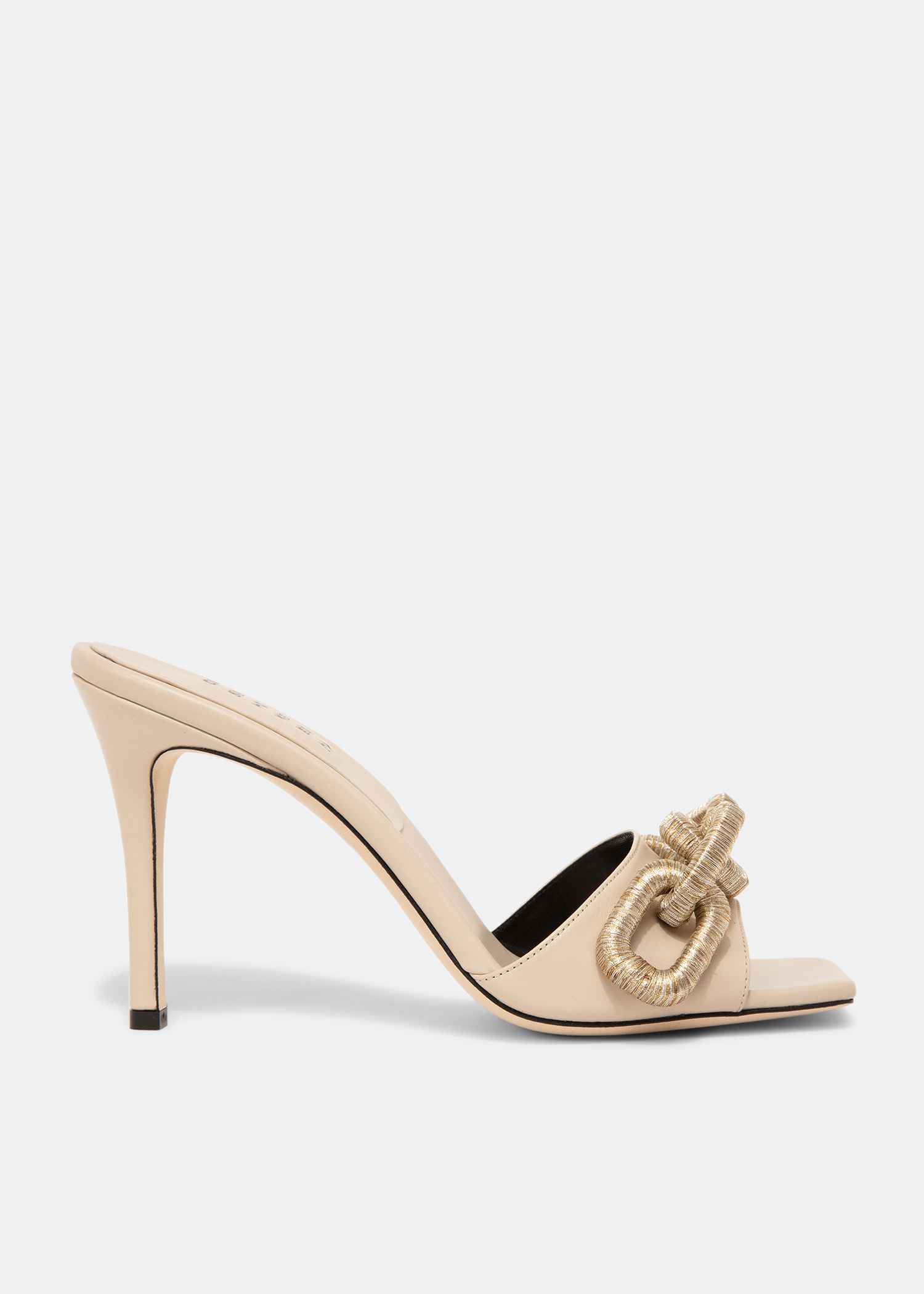 

Catena high-heel mules, Beige