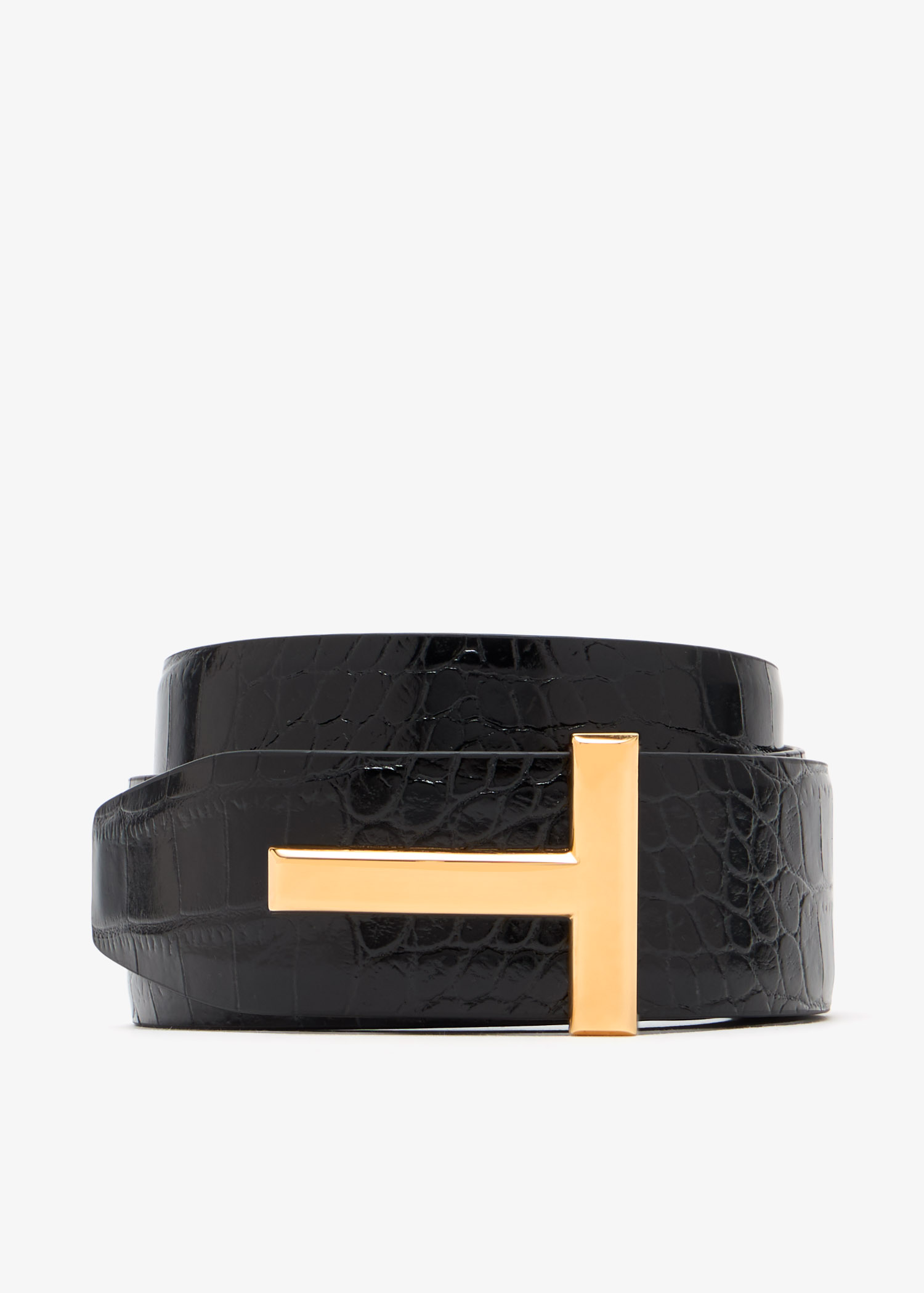 

T Buckle reversible belt, Black