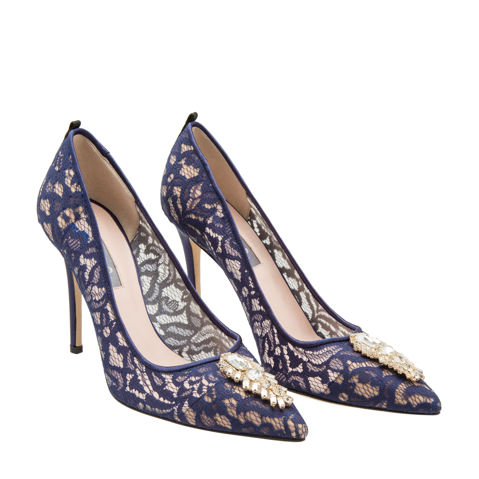 

Tempest lace pumps, Blue