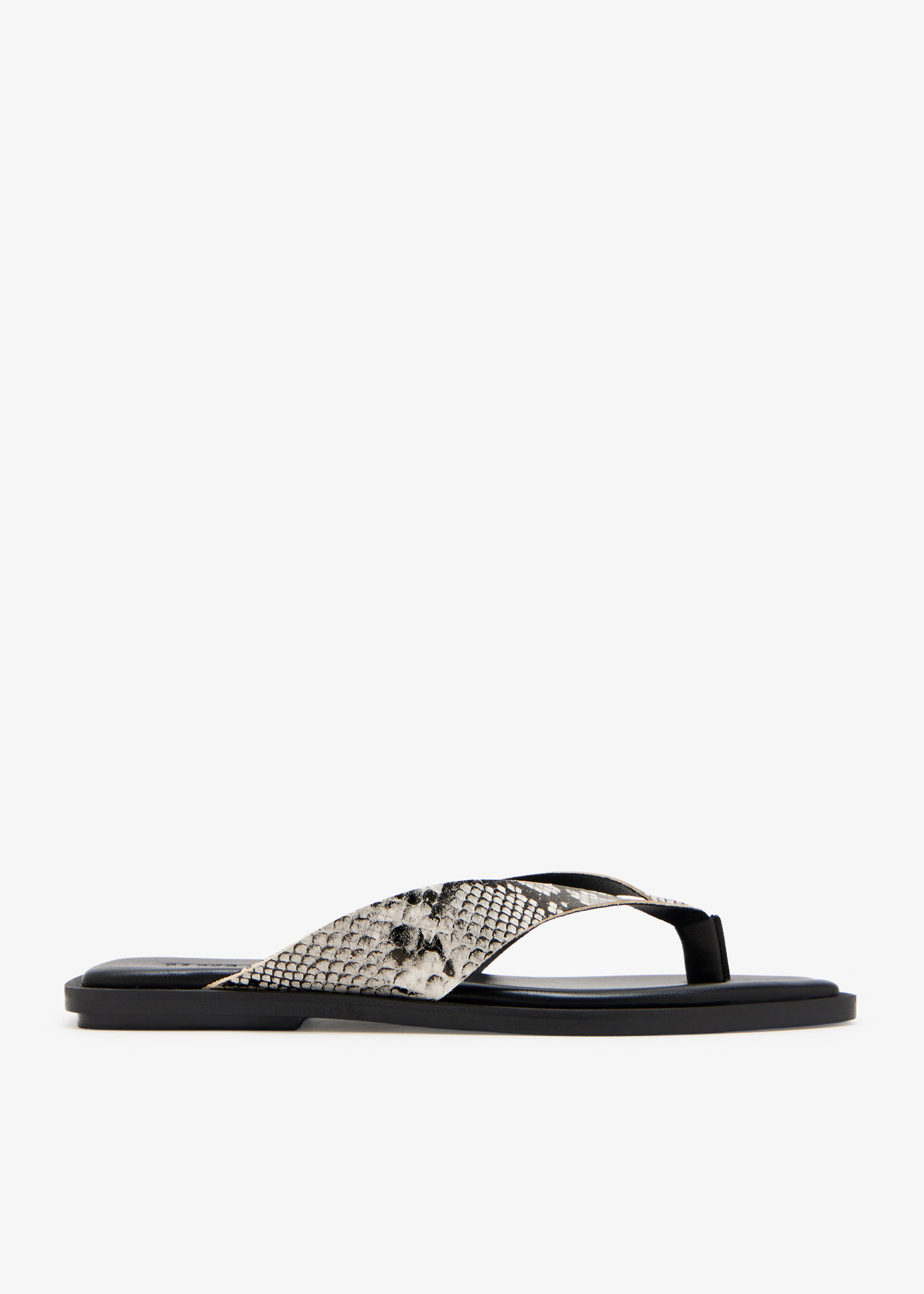 

Thalia thong sandals, Animal printed