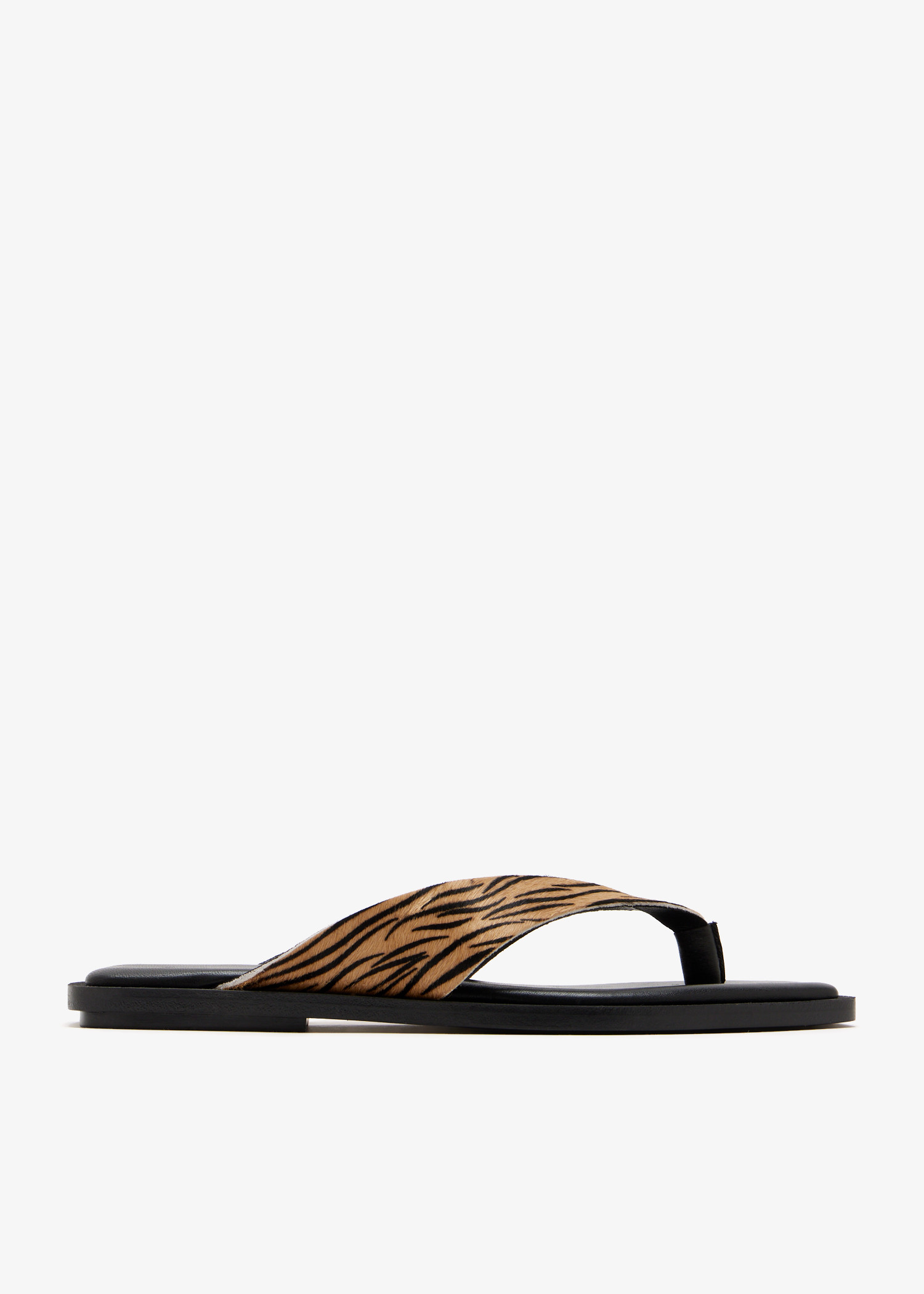 

Thalia thong sandals, Animal printed