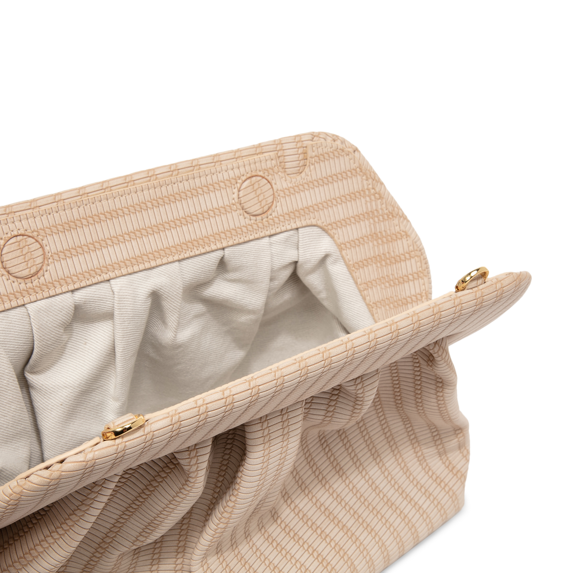 

Bios Braid clutch, Beige