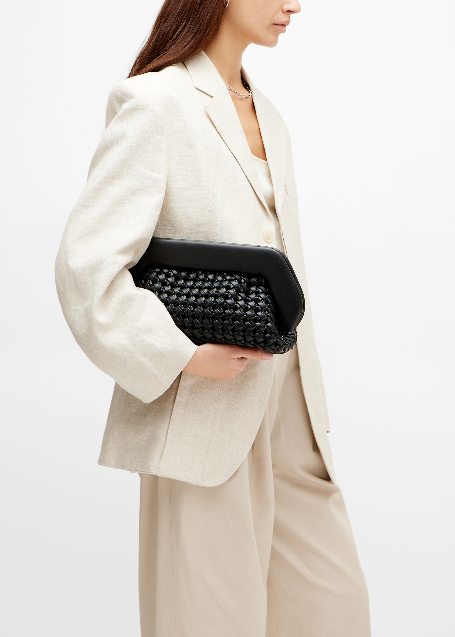 

Bios Knots clutch, Black