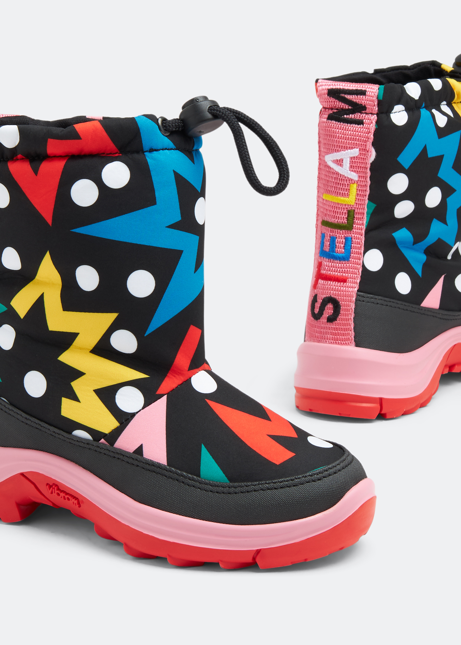 

Nylon snow boots, Black