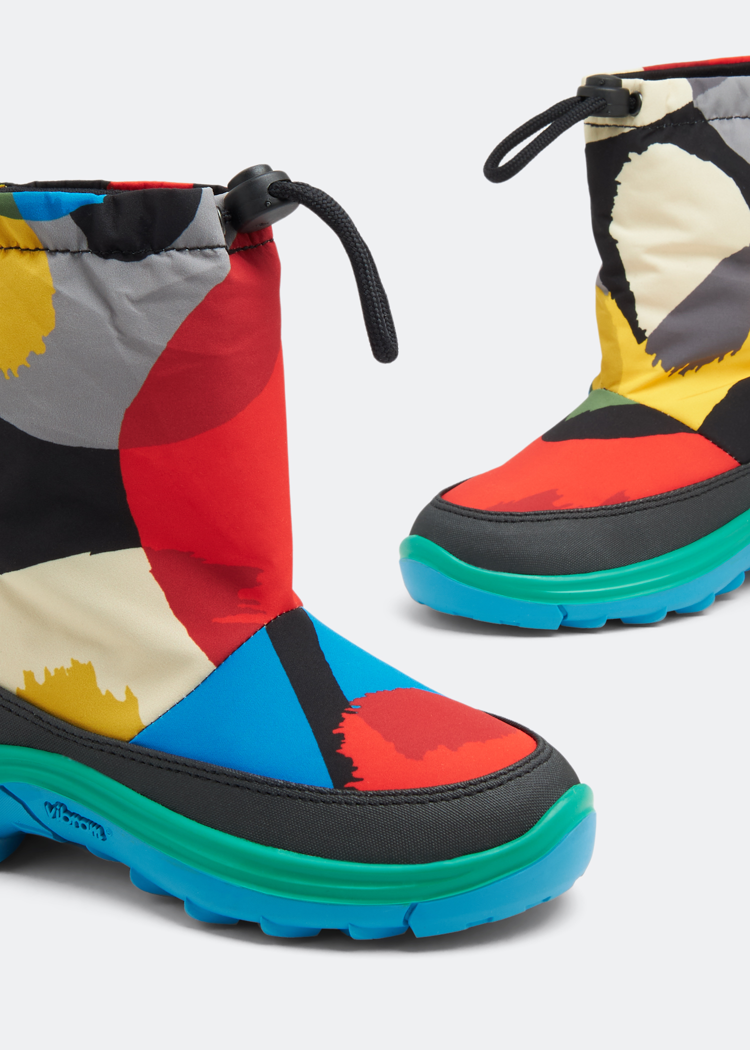 

Nylon snow boots, Multicolored
