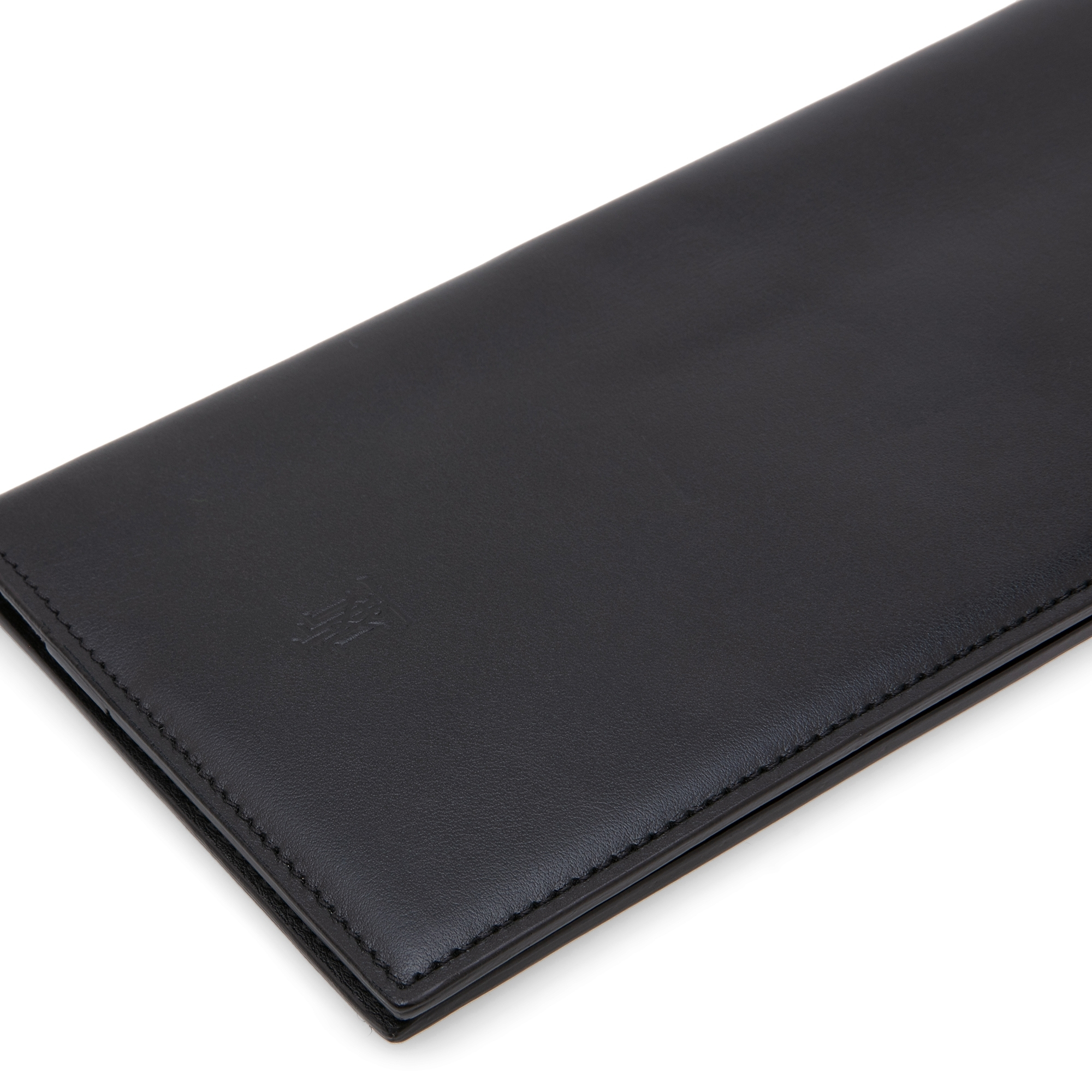 

Leather travel wallet, Black