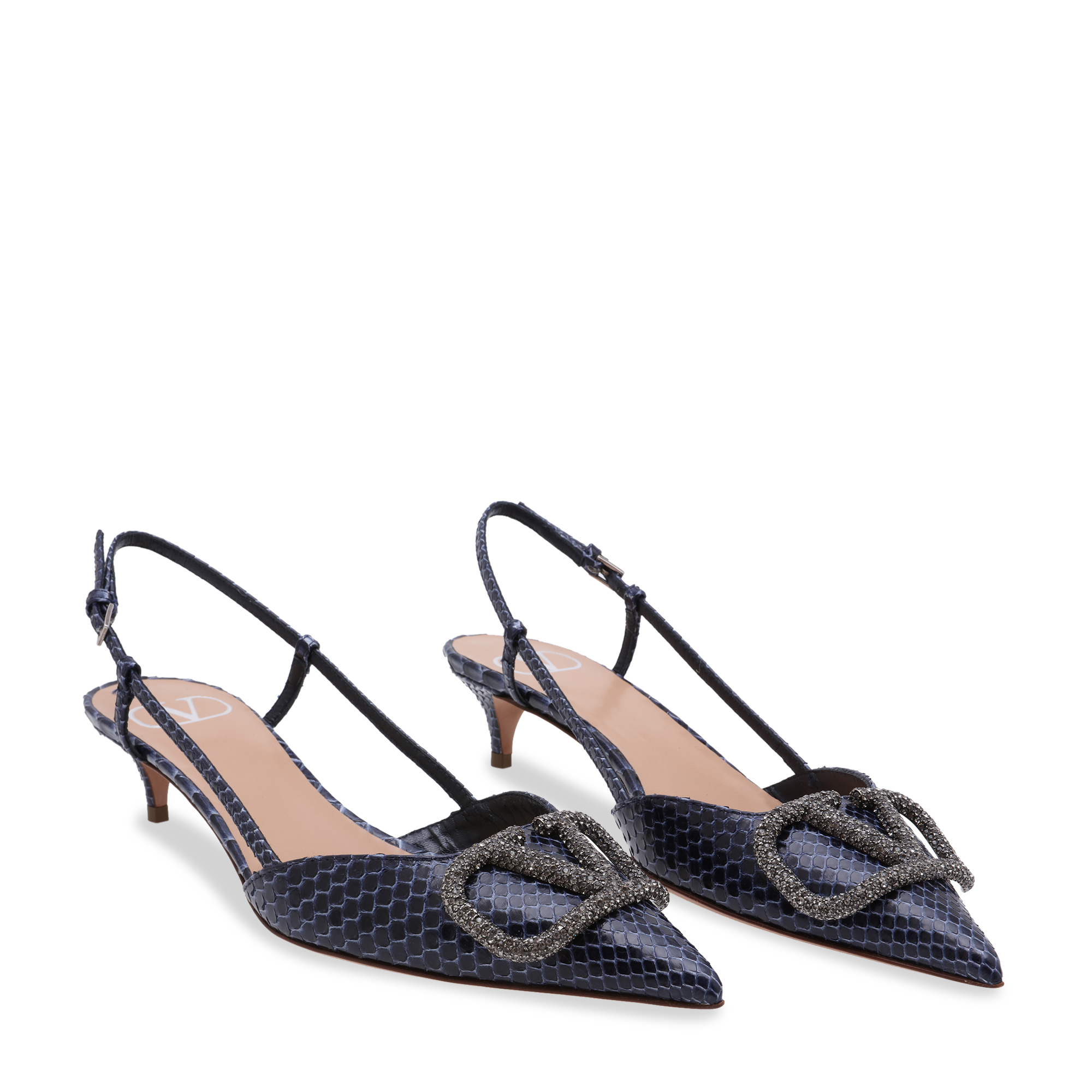 

Vlogo leather pumps, Blue