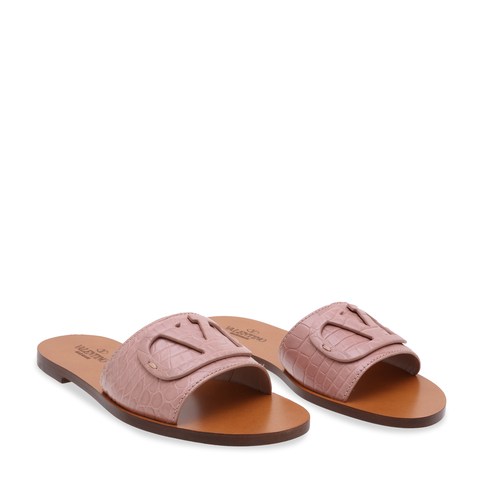 

VLogo flat sandals, Pink